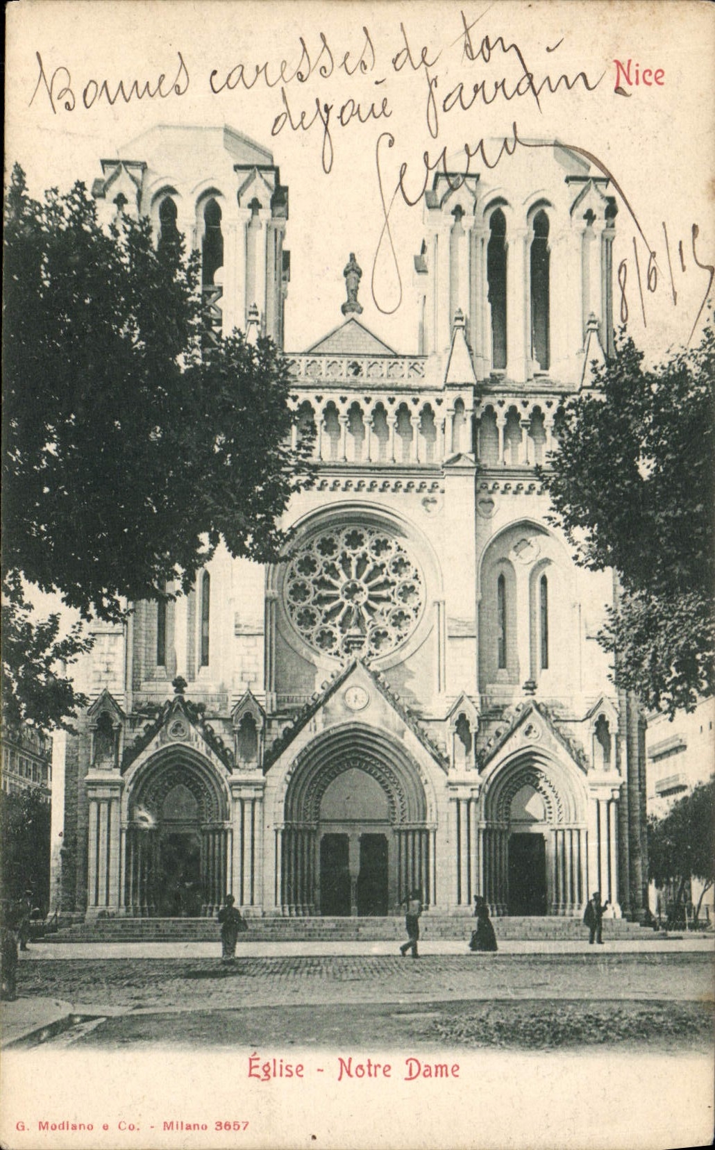 CPA Nice Eglise Notre Dame 
