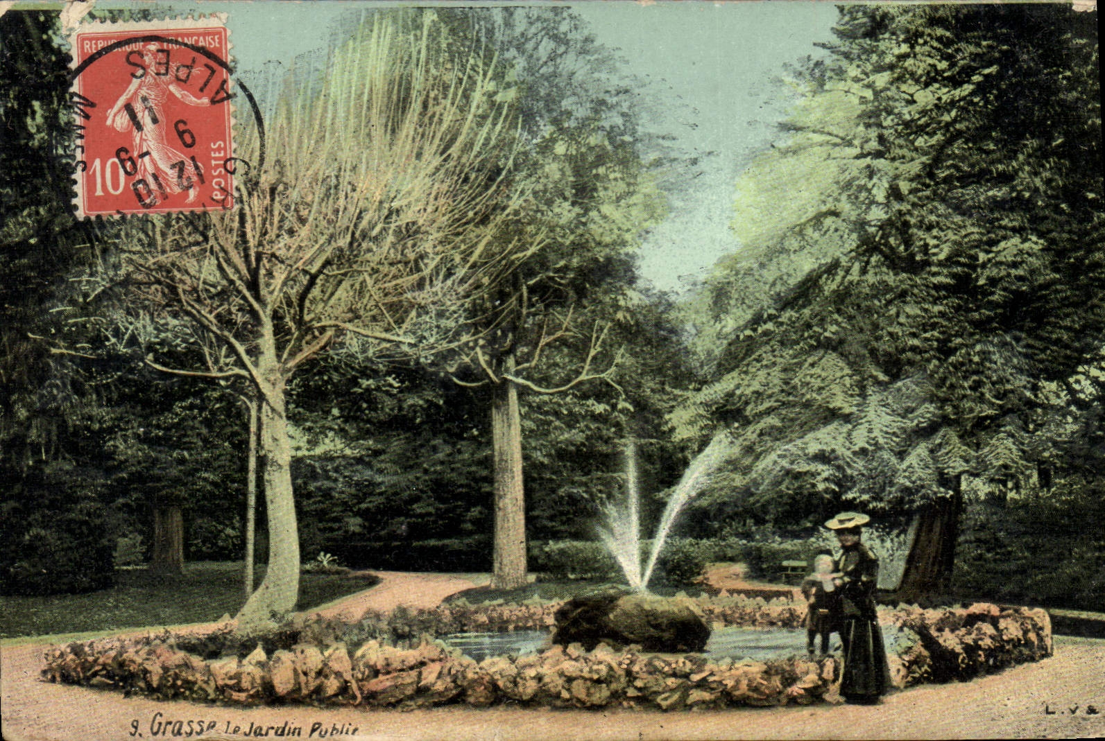 CPA Grasse Le Jardin Public 