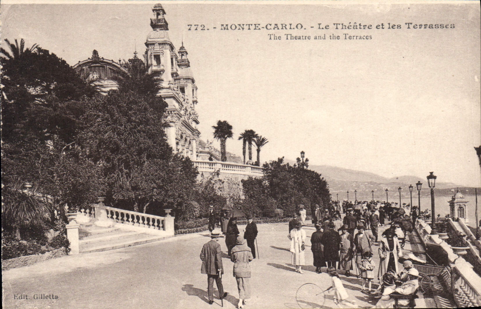 CPA Monte Carlo Le Theatre et les Terrasses 