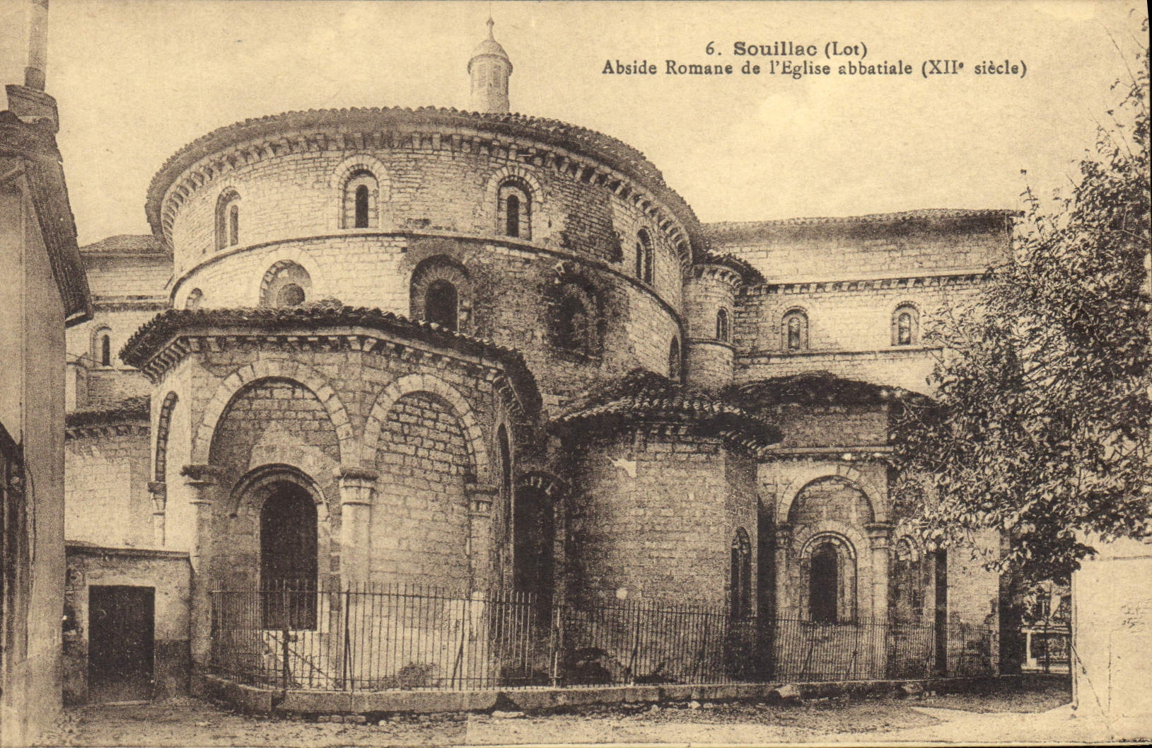 CPA Souillac Lot Abside Romane de l'Eglise abbatiale 