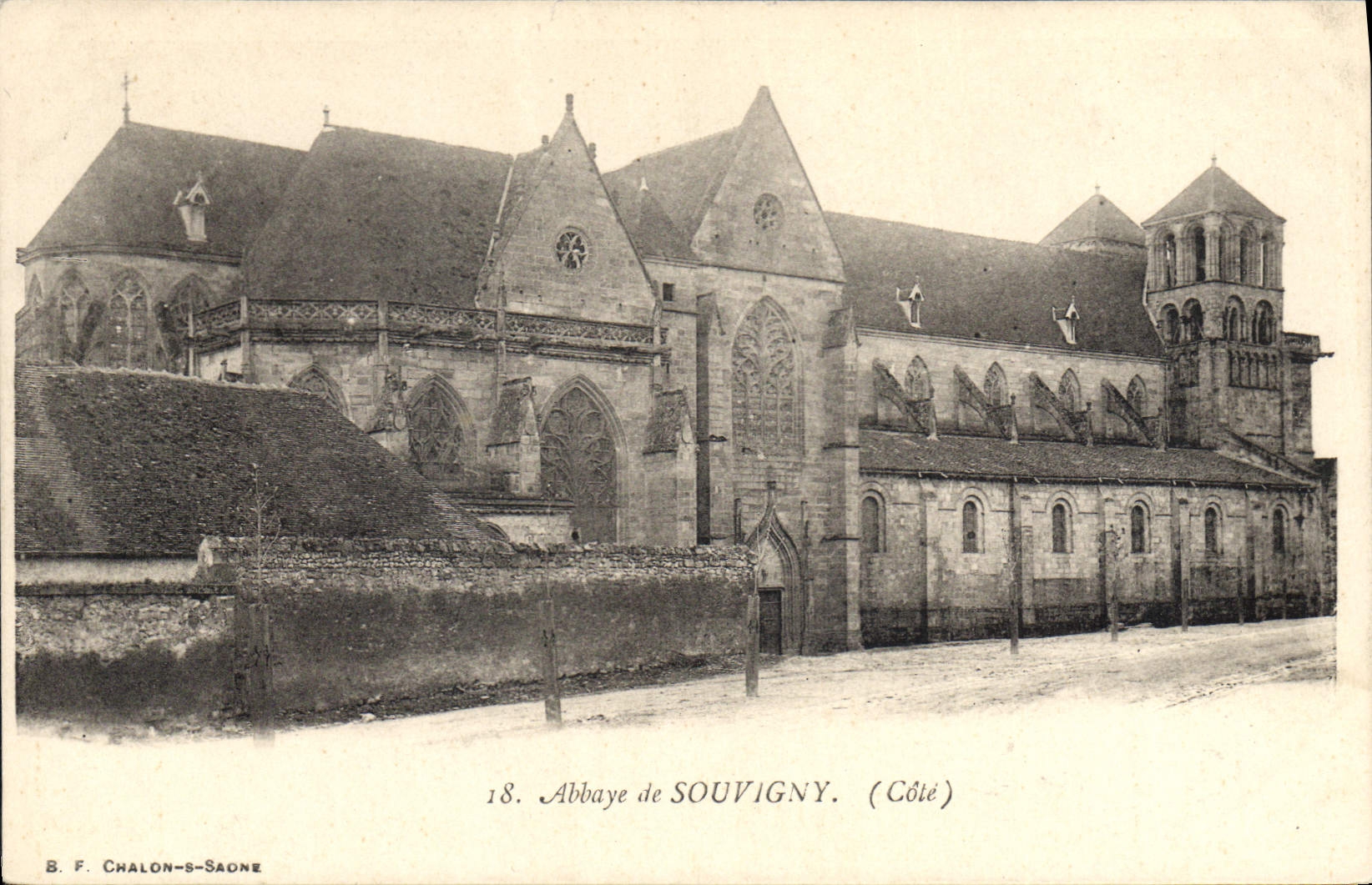 CPA Abbaye de Souvigny Cote
