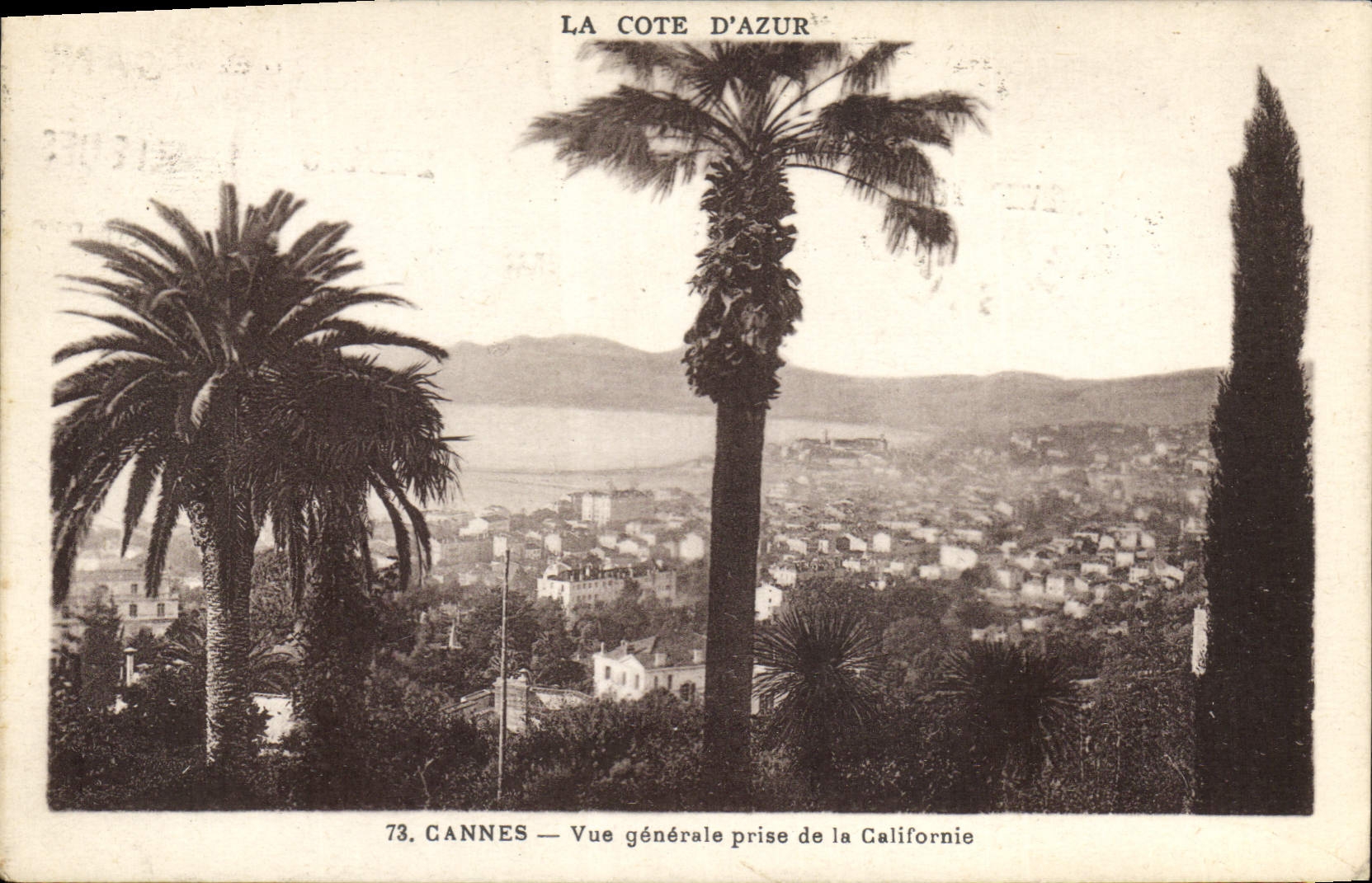 CPA Cannes Vue generale prise de la Californie 