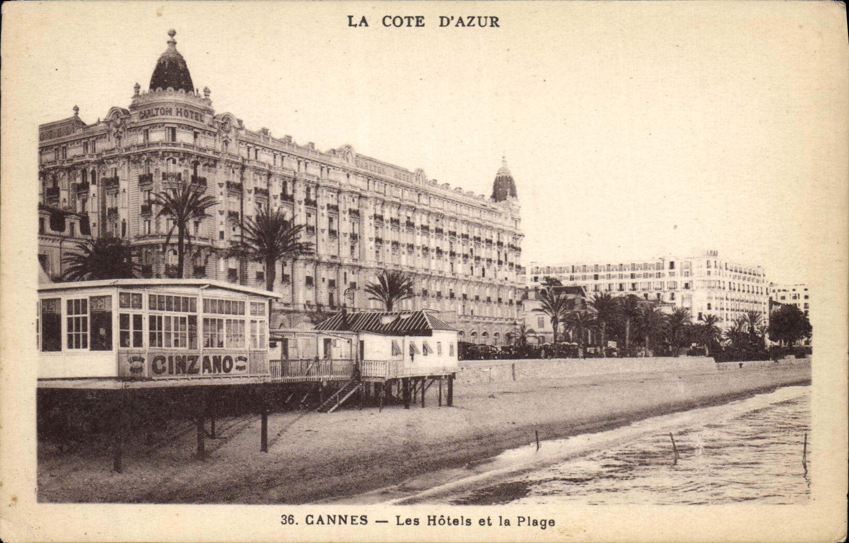 CPA Cannes Les Hotels et la Plage 