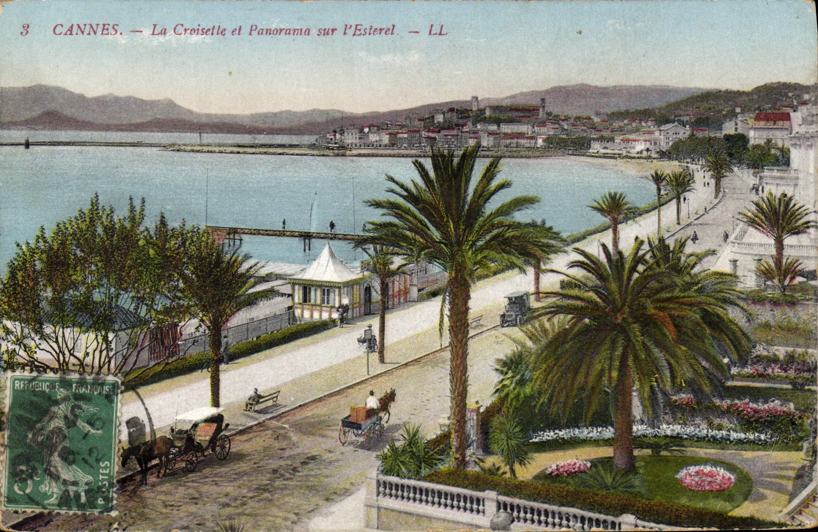 CPA Cannes La Croisette et Panorama sur l'Esterel
