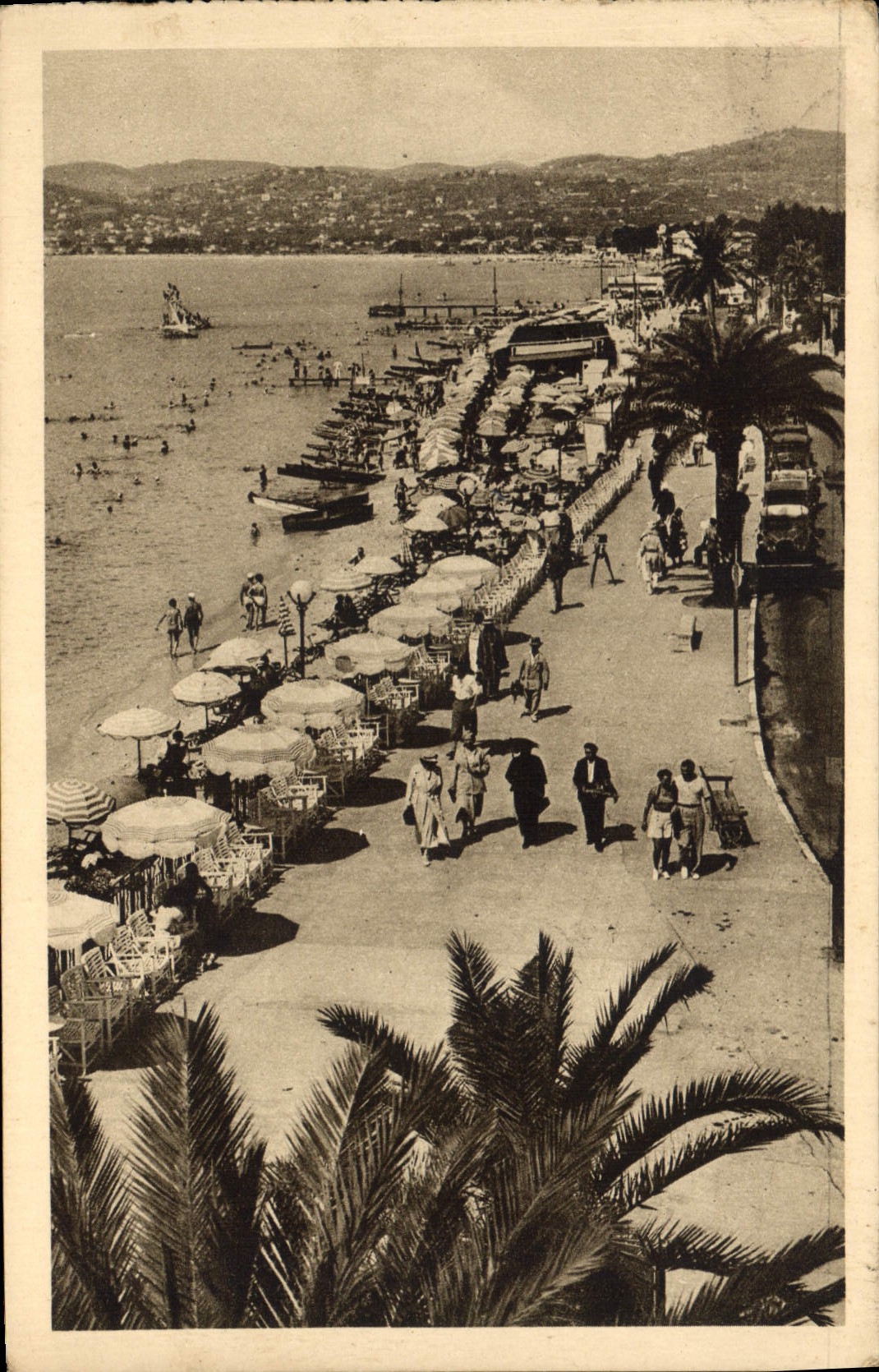 CPA Cote d'Azur Juan les Pins La Promenade 