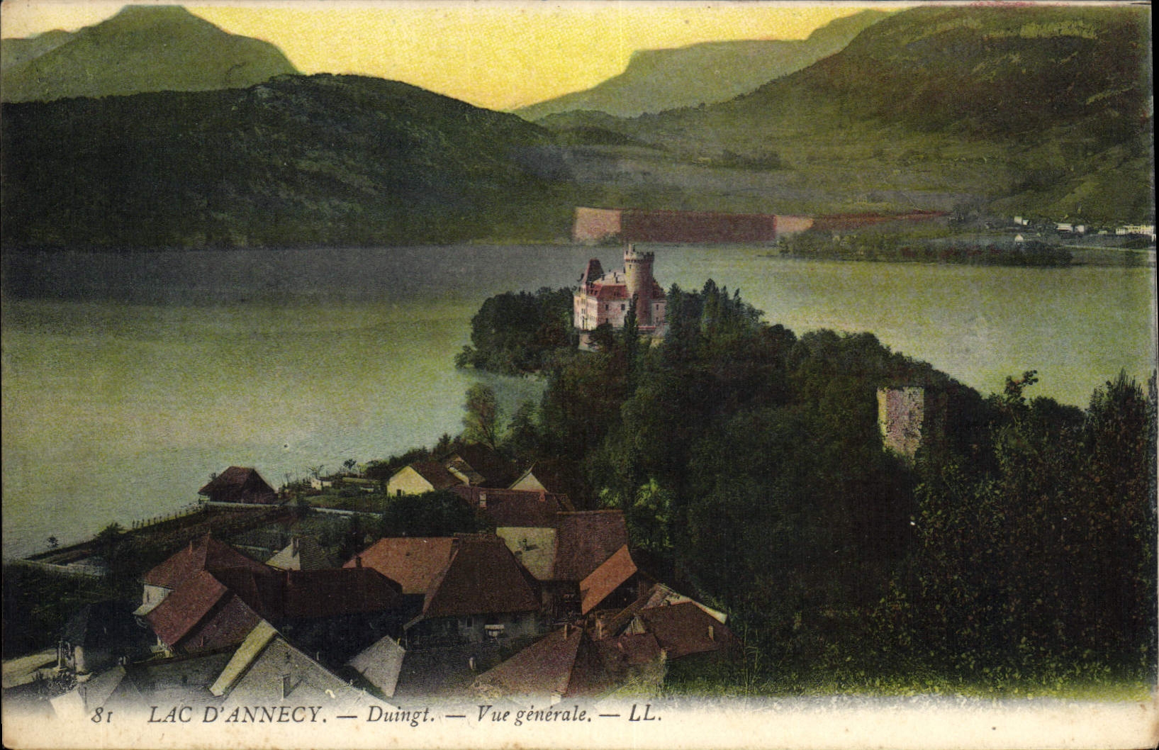 CPA Lac d'Annecy Duingt Vue generale 