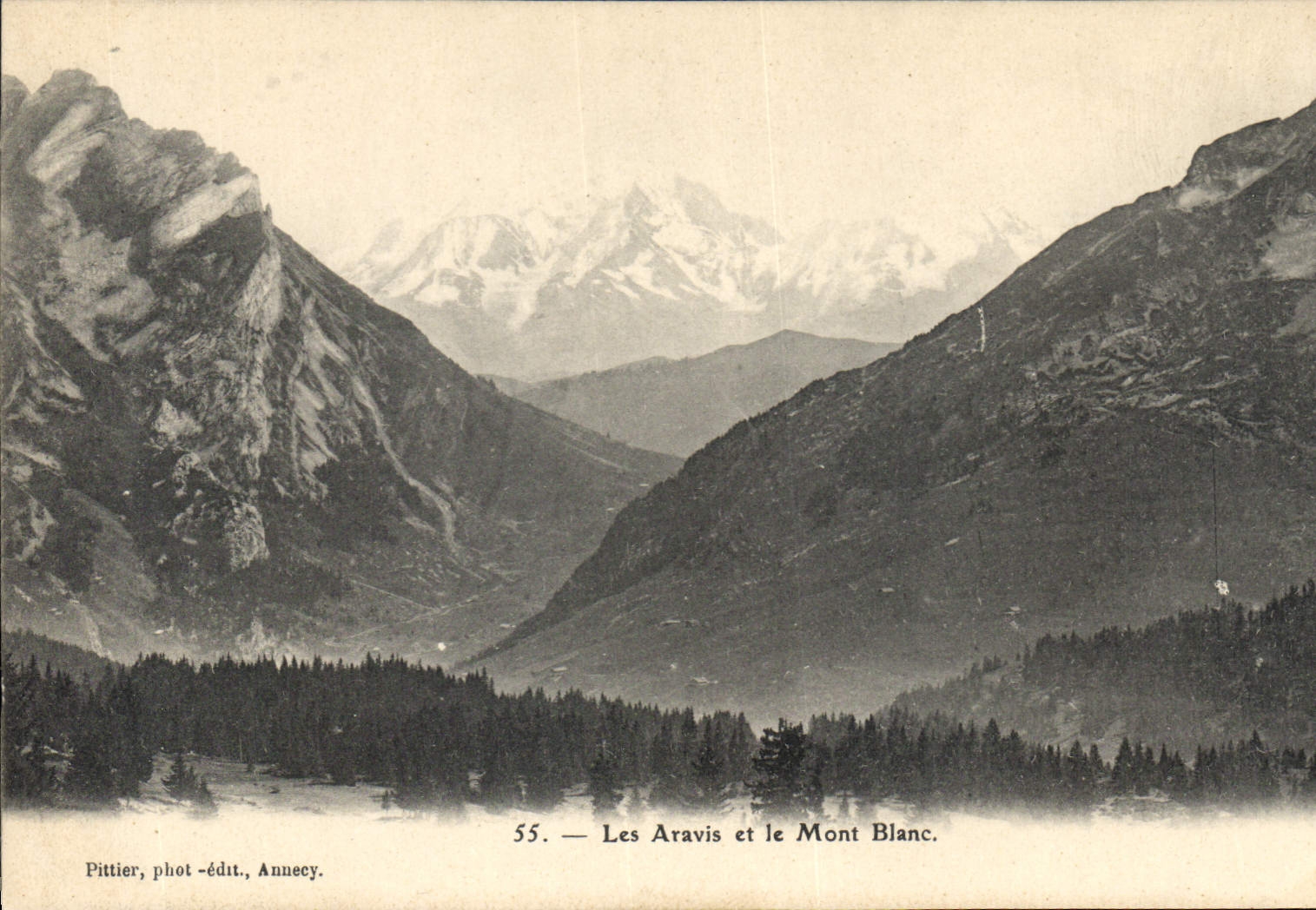 CPA Les Aravis et le Mont Blanc