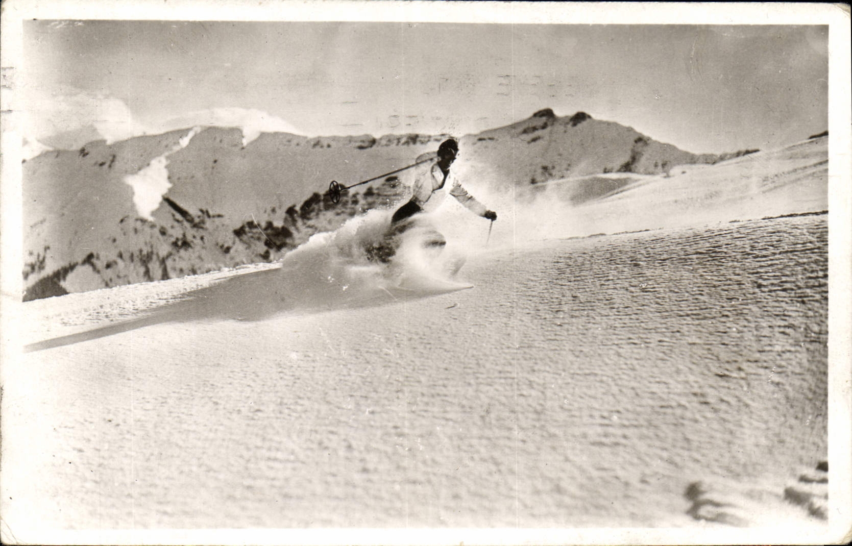 CPA Megeve Un virage rapide Ski