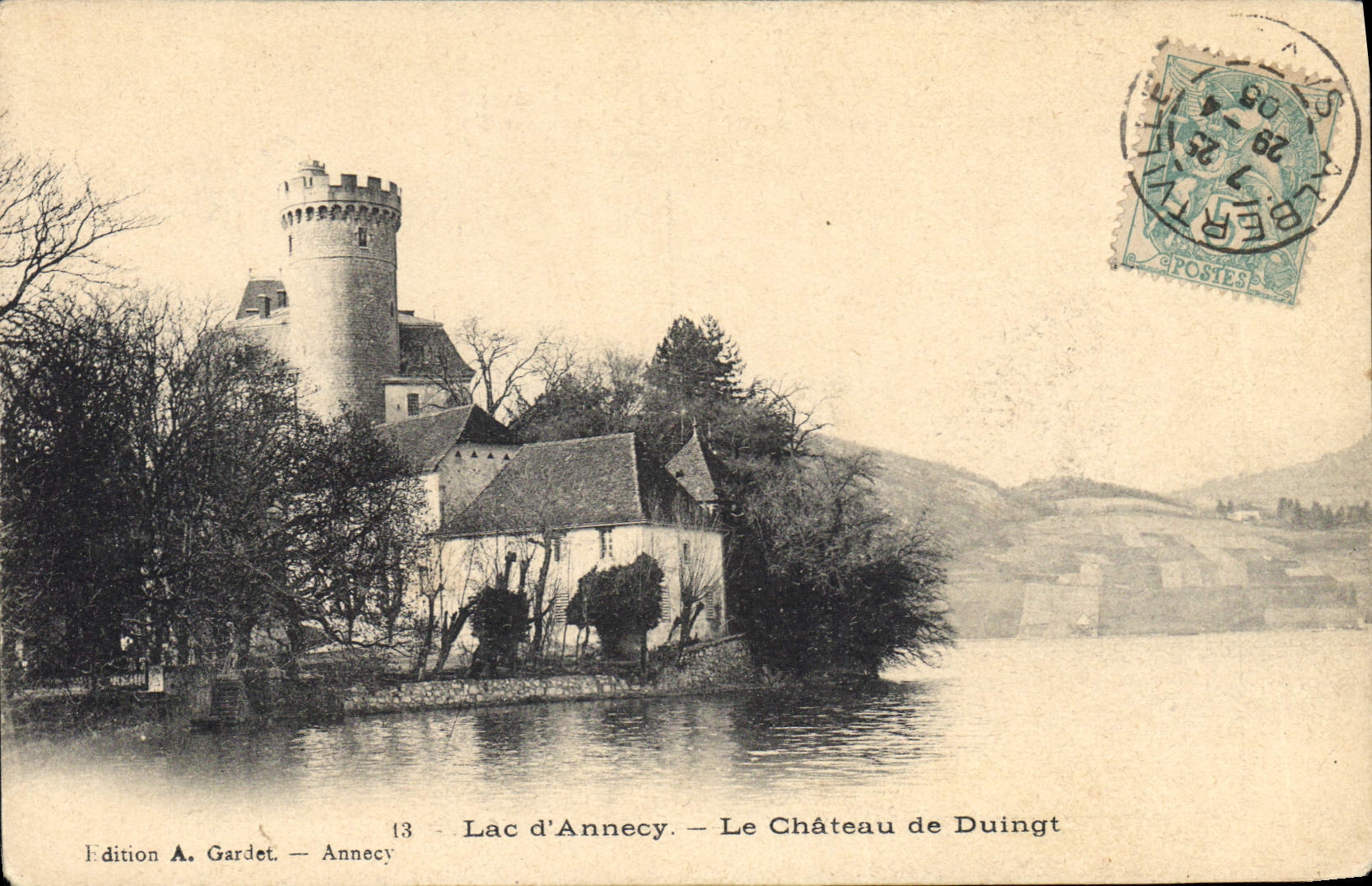 CPA Lac d'Annecy Le Chateau de Duingt 