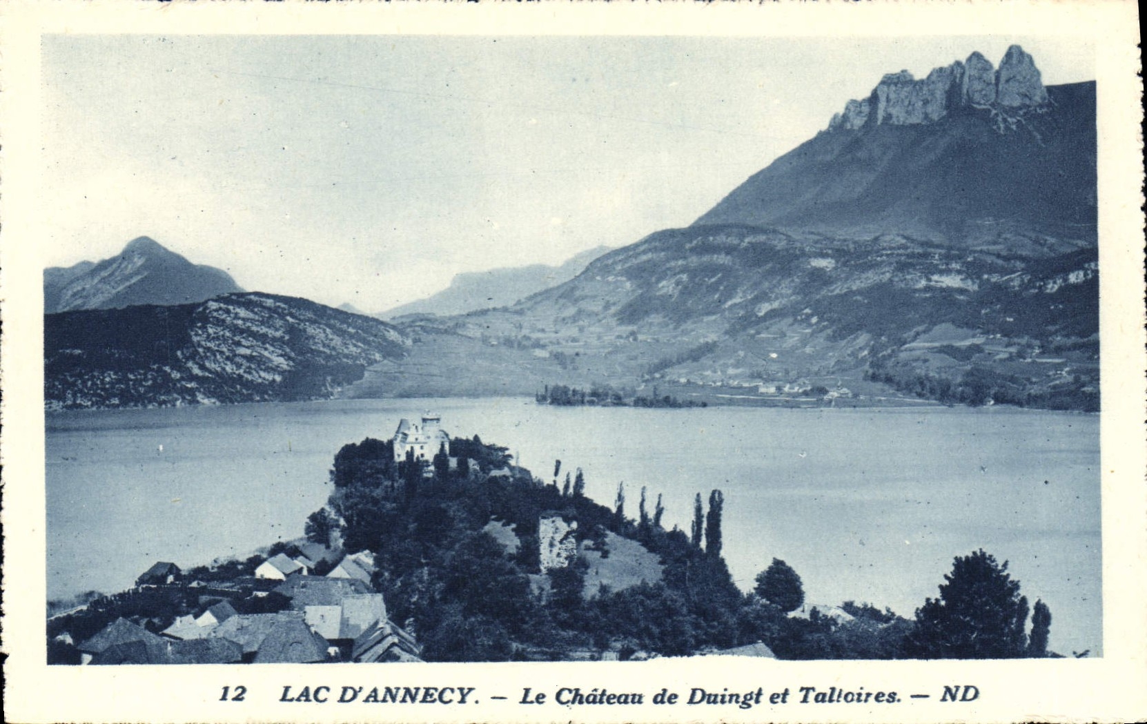 CPA Lac d'Annecy Le Chateau de Duingt et Talloires 