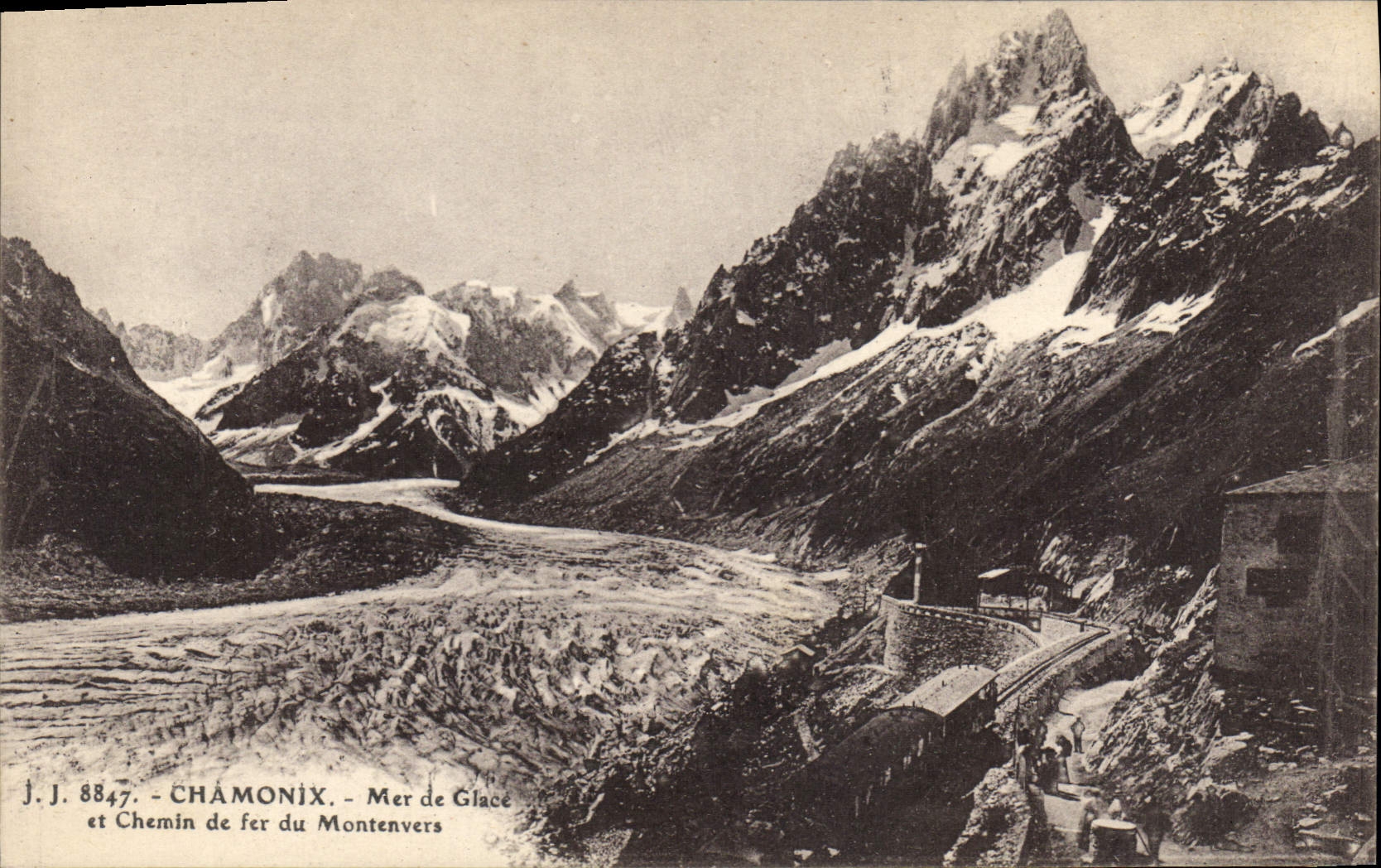CPA Chamonix Mer de Glace et Chemin de fer du Montenvers Train