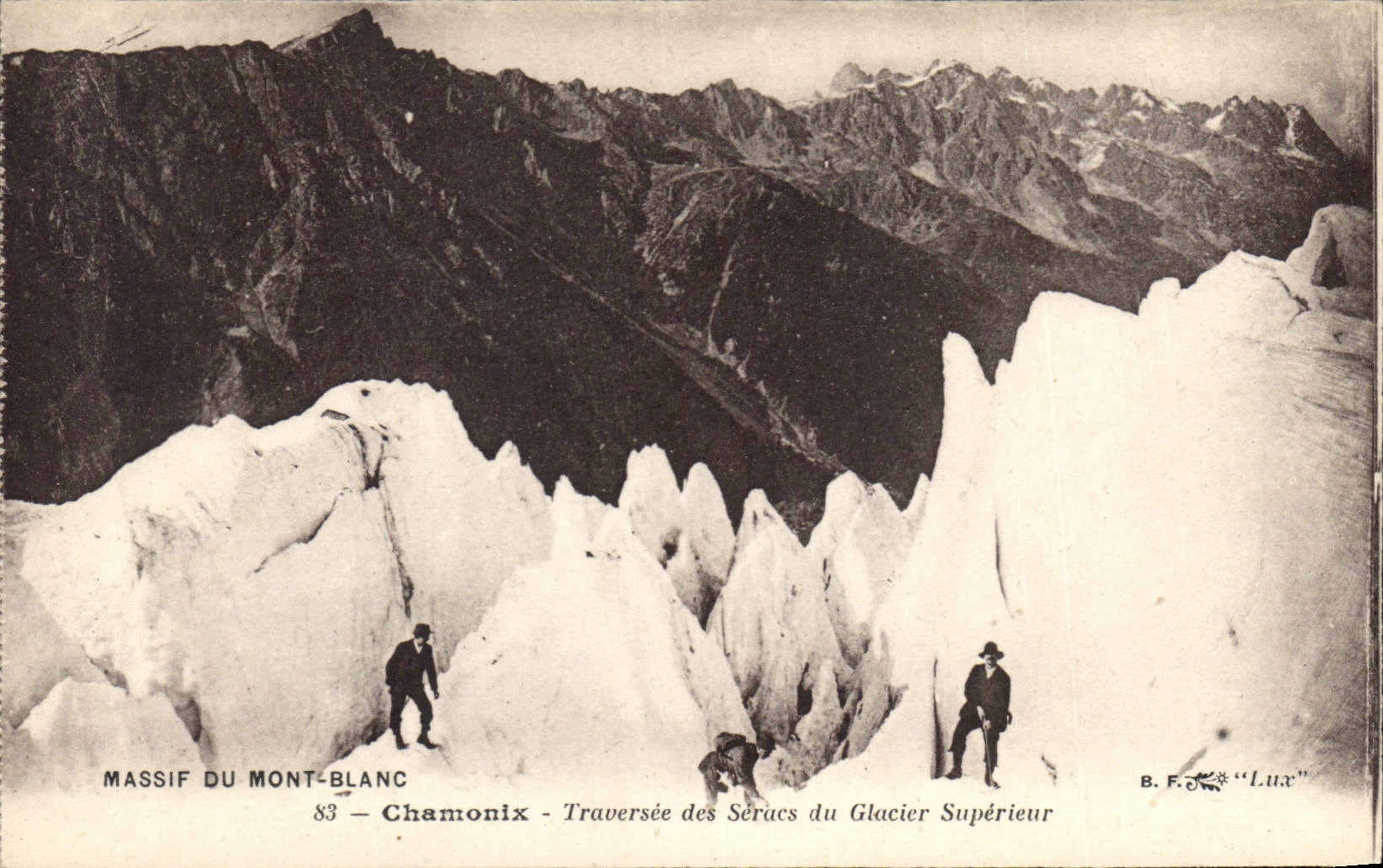 CPA Massif du Mont Blanc Chamonix Traverse des Seracs du Glacier Superieur 