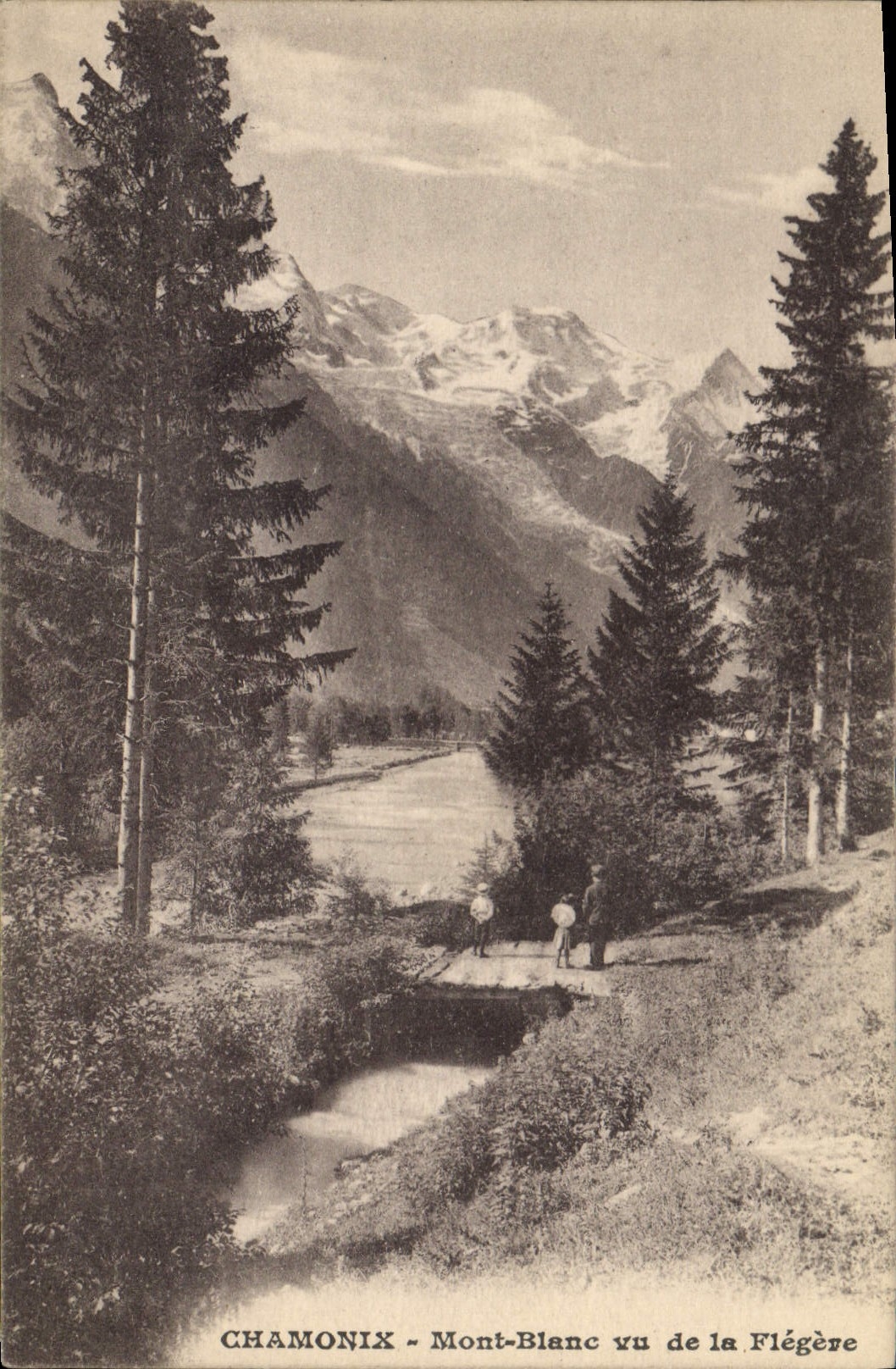 CPA Chamonix Mont Blanc vu de la Flegere 