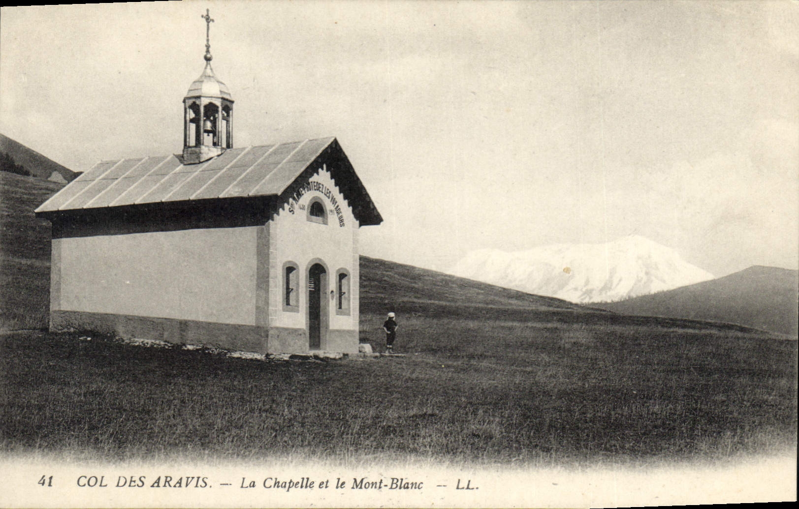 CPA Col Des Aravis La Chapelle et le Mont Blanc 