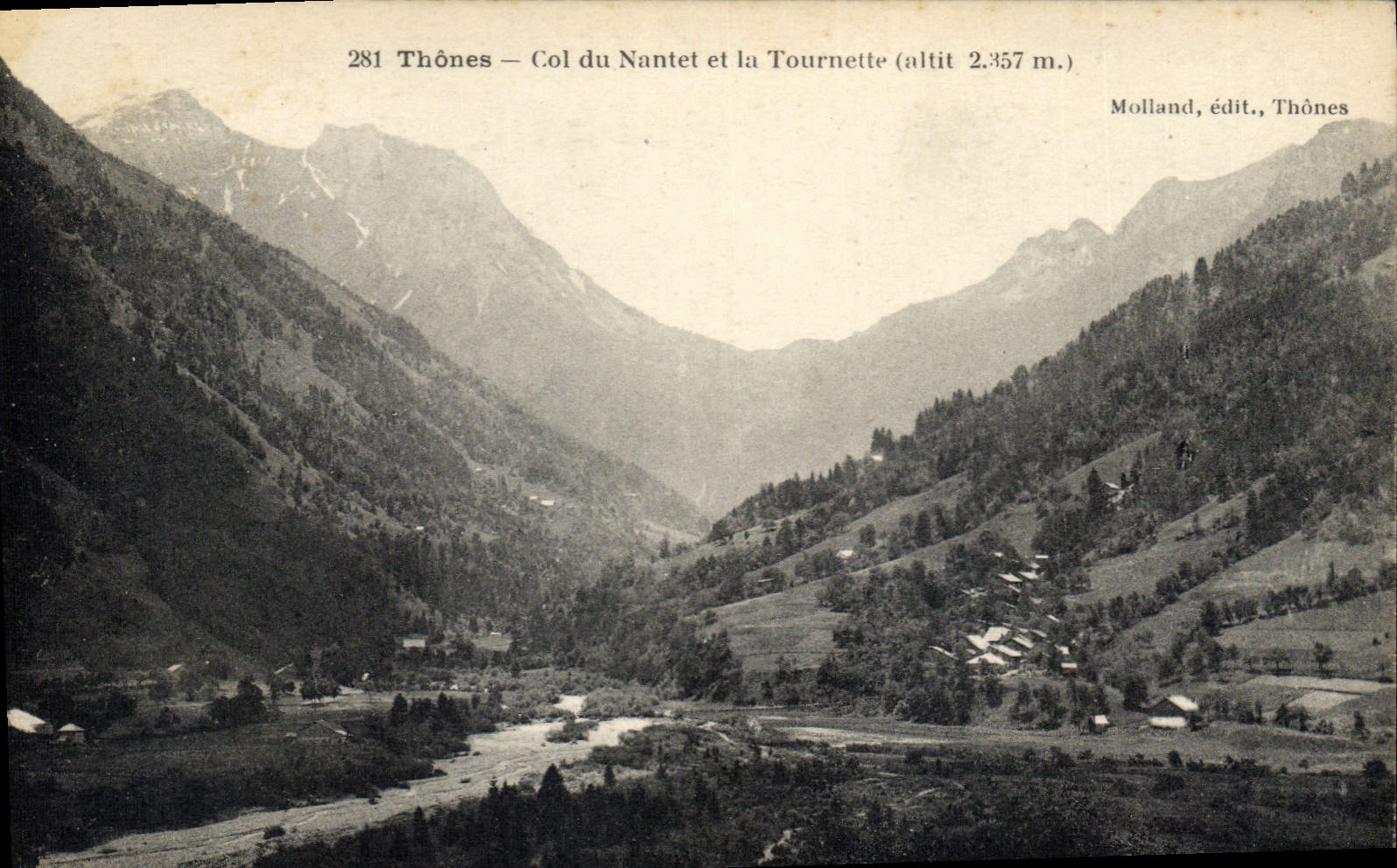 CPA Thones Col du Nantel et la Tournette 