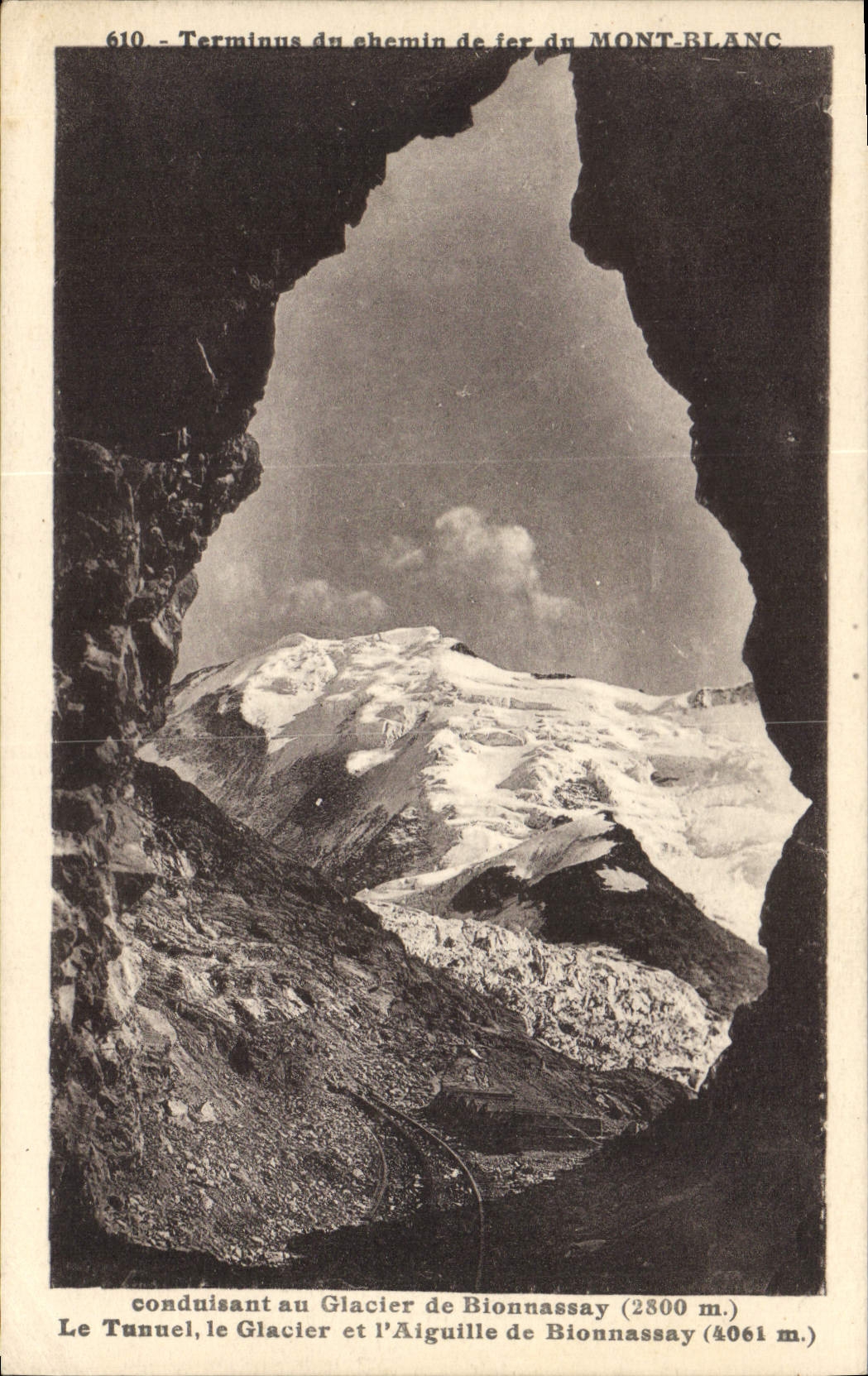 CPA Terminus du chemin de fer du Mont Blanc 