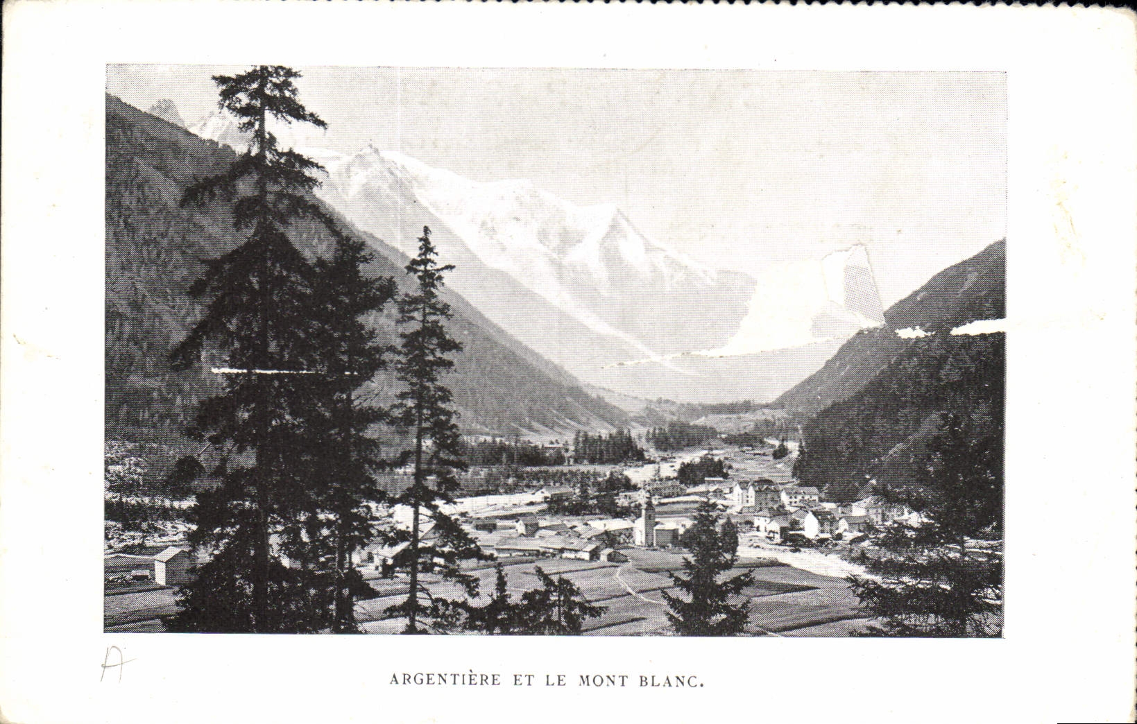 CPA Argentiere et le Mont Blanc 