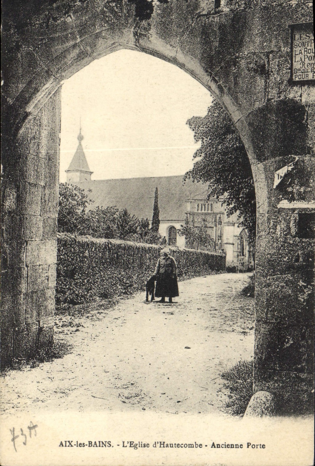 CPA Aix les Bains L'Eglise d'Hautecombe Ancienne Porte 
