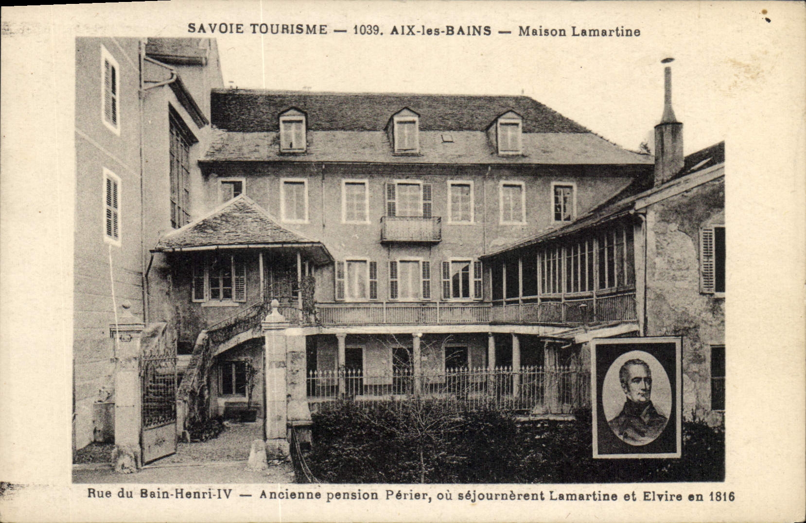 CPA Savoie Tourisme Aix les Bains Maison Lamartine