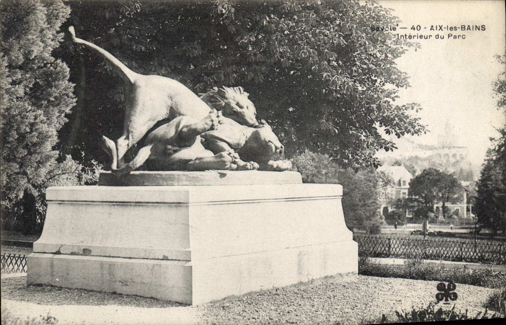 CPA Aix les Bains Interieur du Parc 