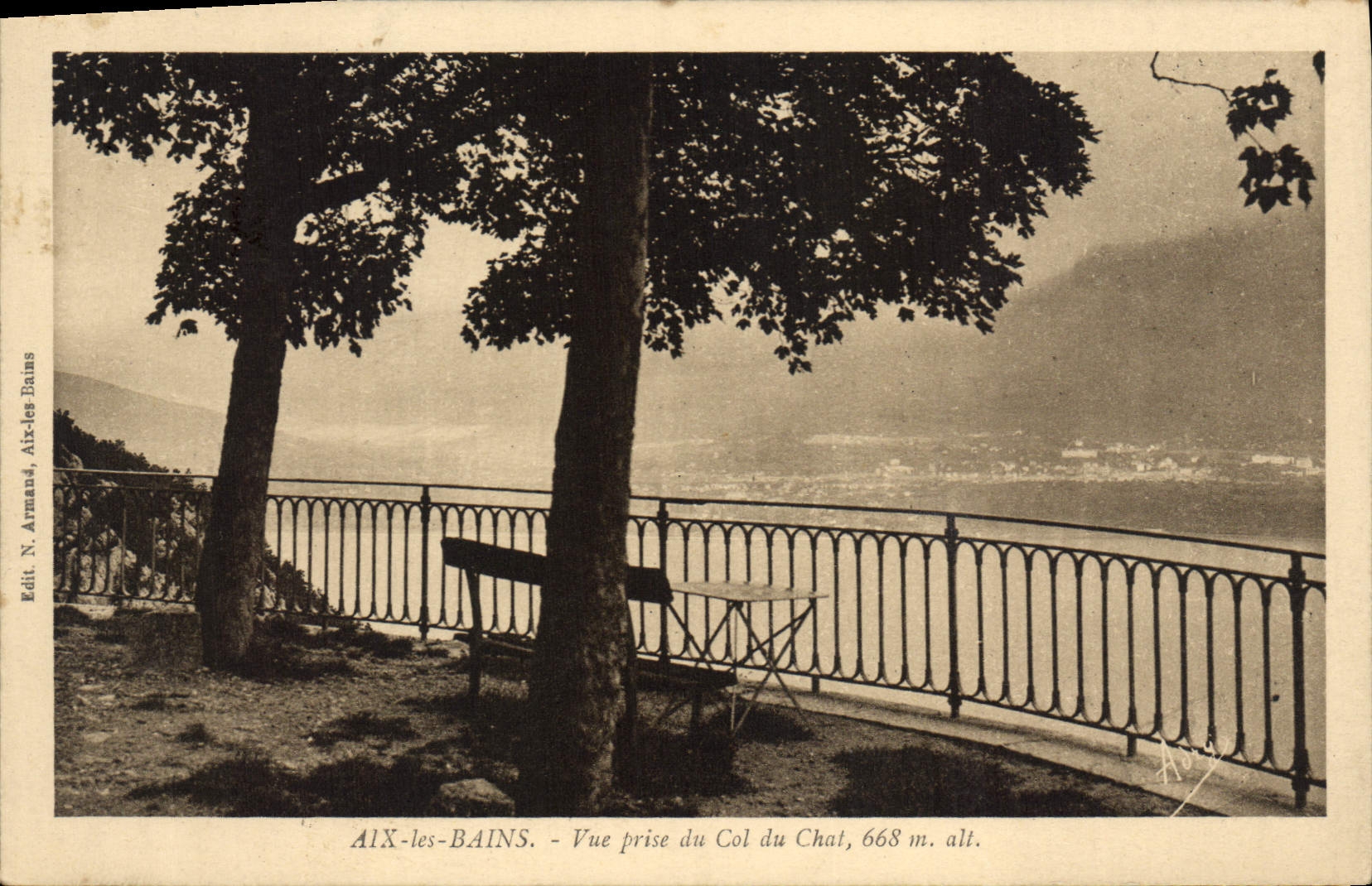 CPA Aix les Bains Vue prise du Col du Chat 