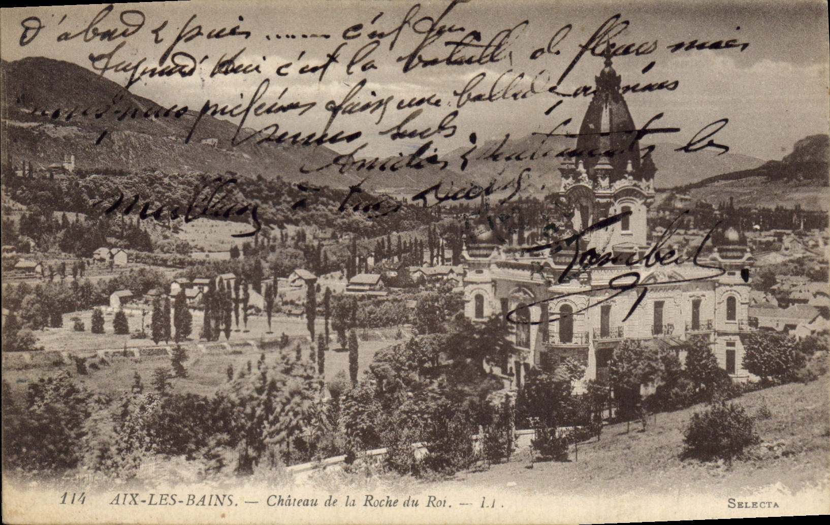 CPA Aix les Bains Chateau de la Roche du Roi 