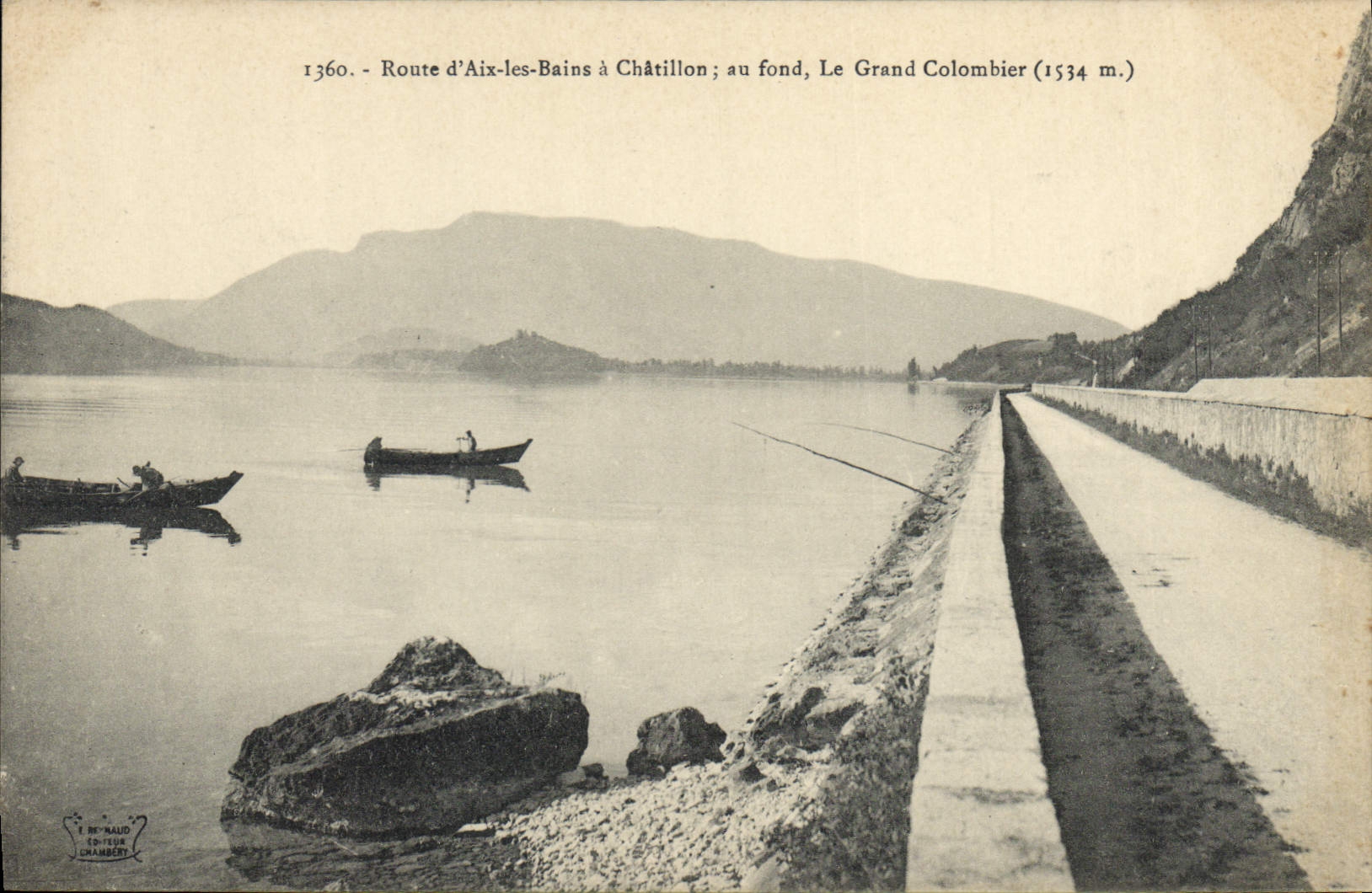 CPA Route d'Aix les Bains a Chatillon au fond Le Grand Colombier 