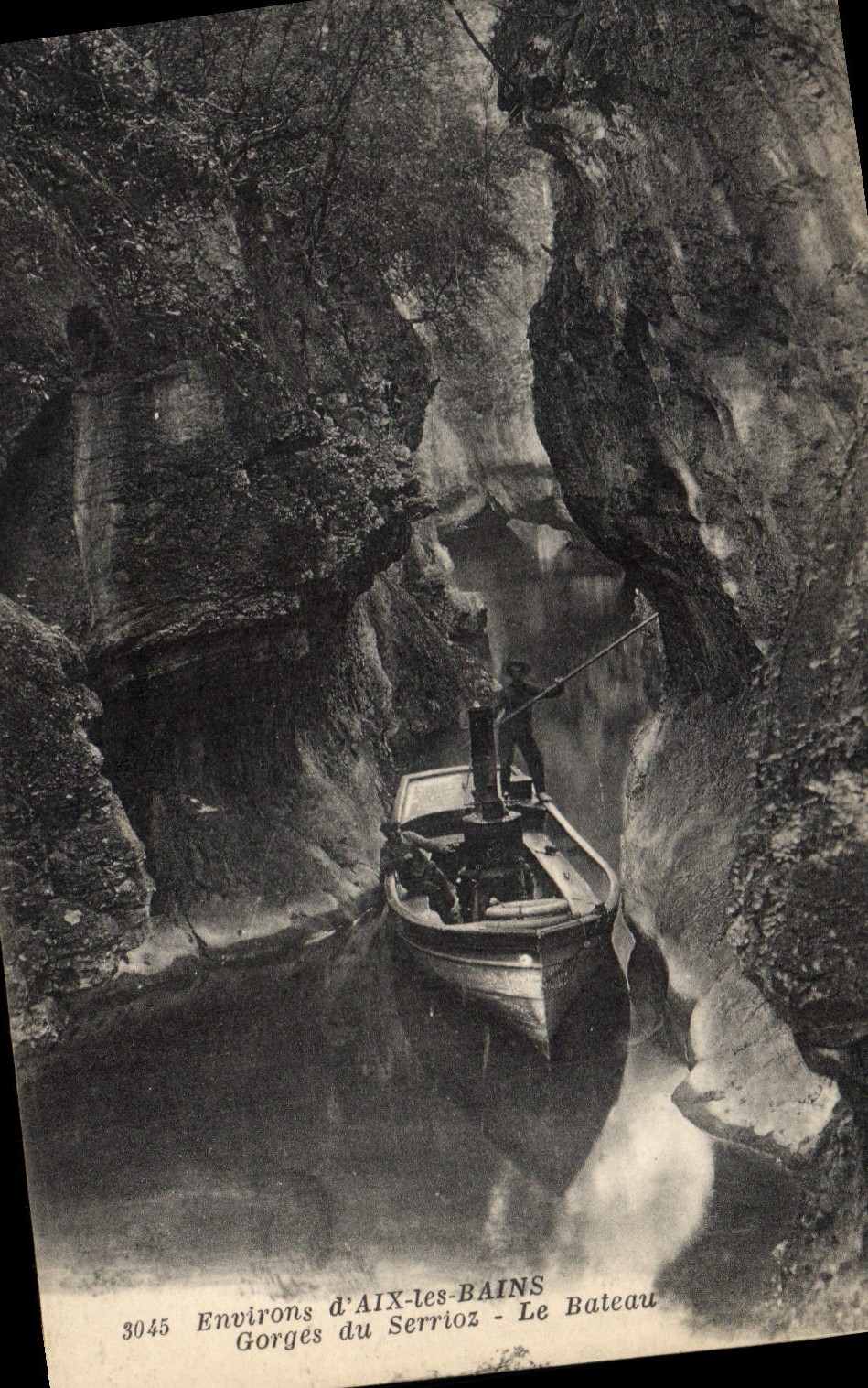 CPA Environs d'Aix les Bains Gorges du Serrioz Le Bateau