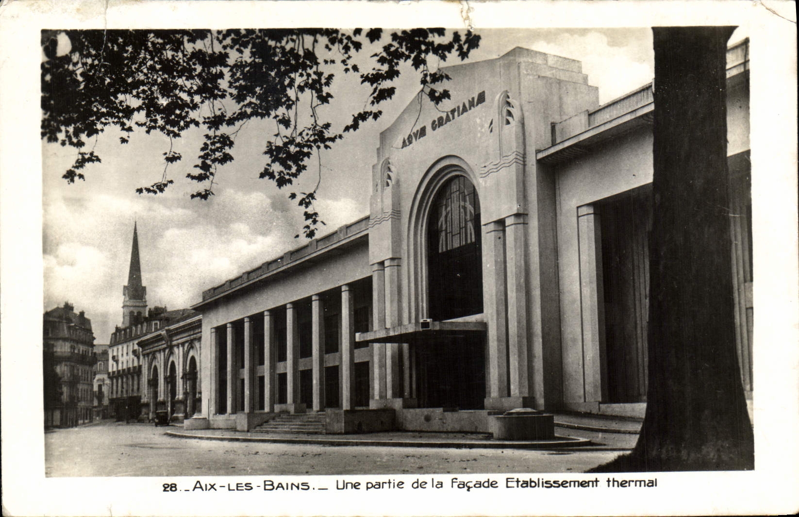 CPA Aix les Bains Une partie de la Facade Etablissement thermal 