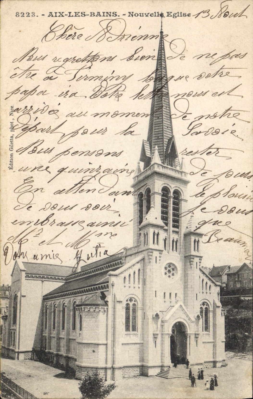 CPA Aix les Bains Nouvelle Eglise 