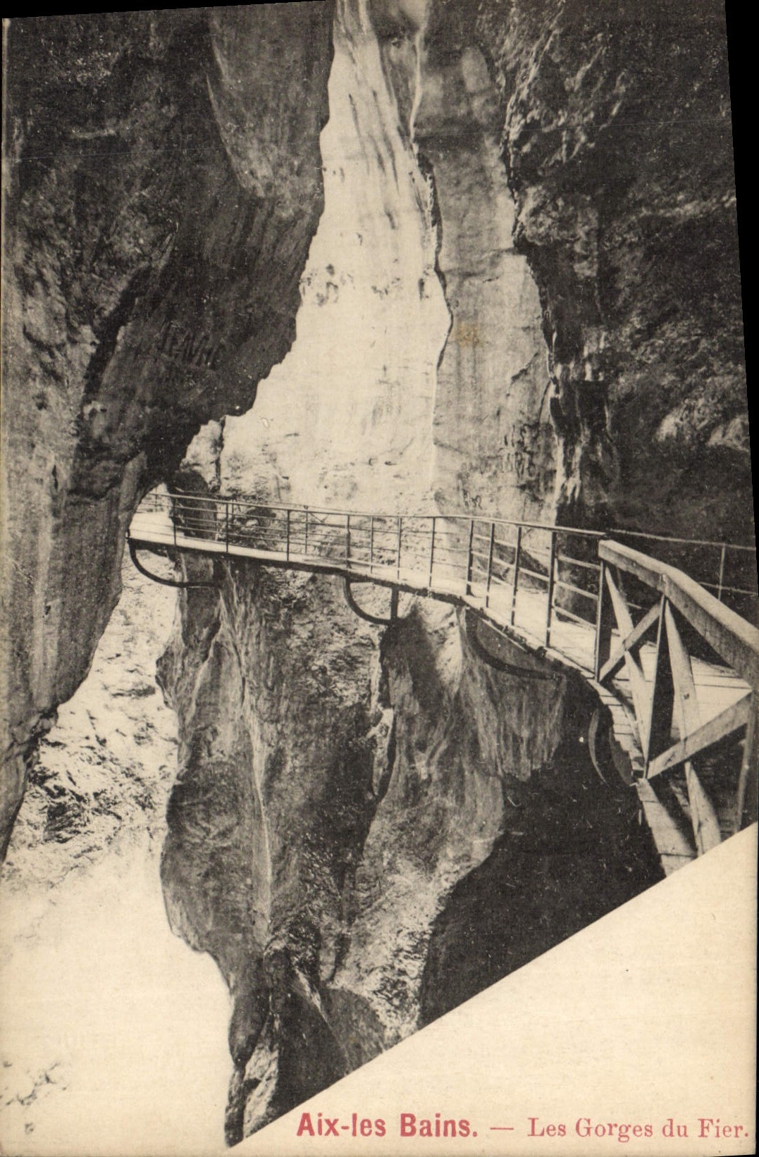 CPA Aix les Bains Les Gorges du Fier 