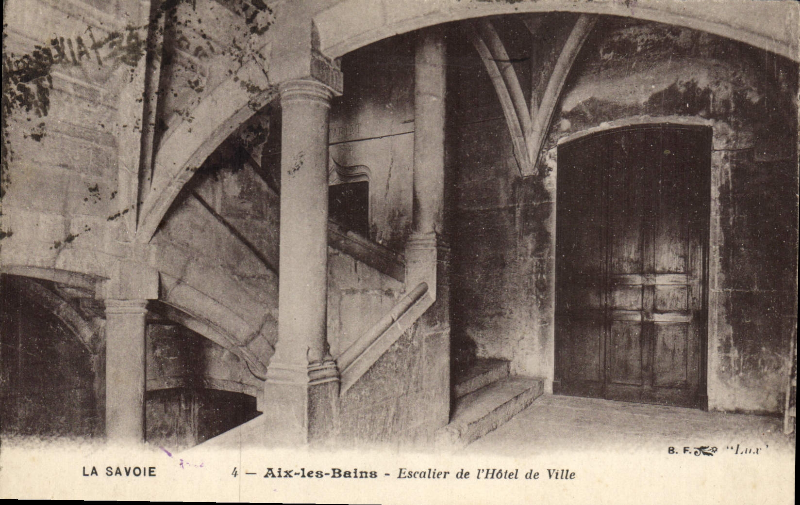 CPA Aix les Bains Escalier de l'Hotel de Ville 