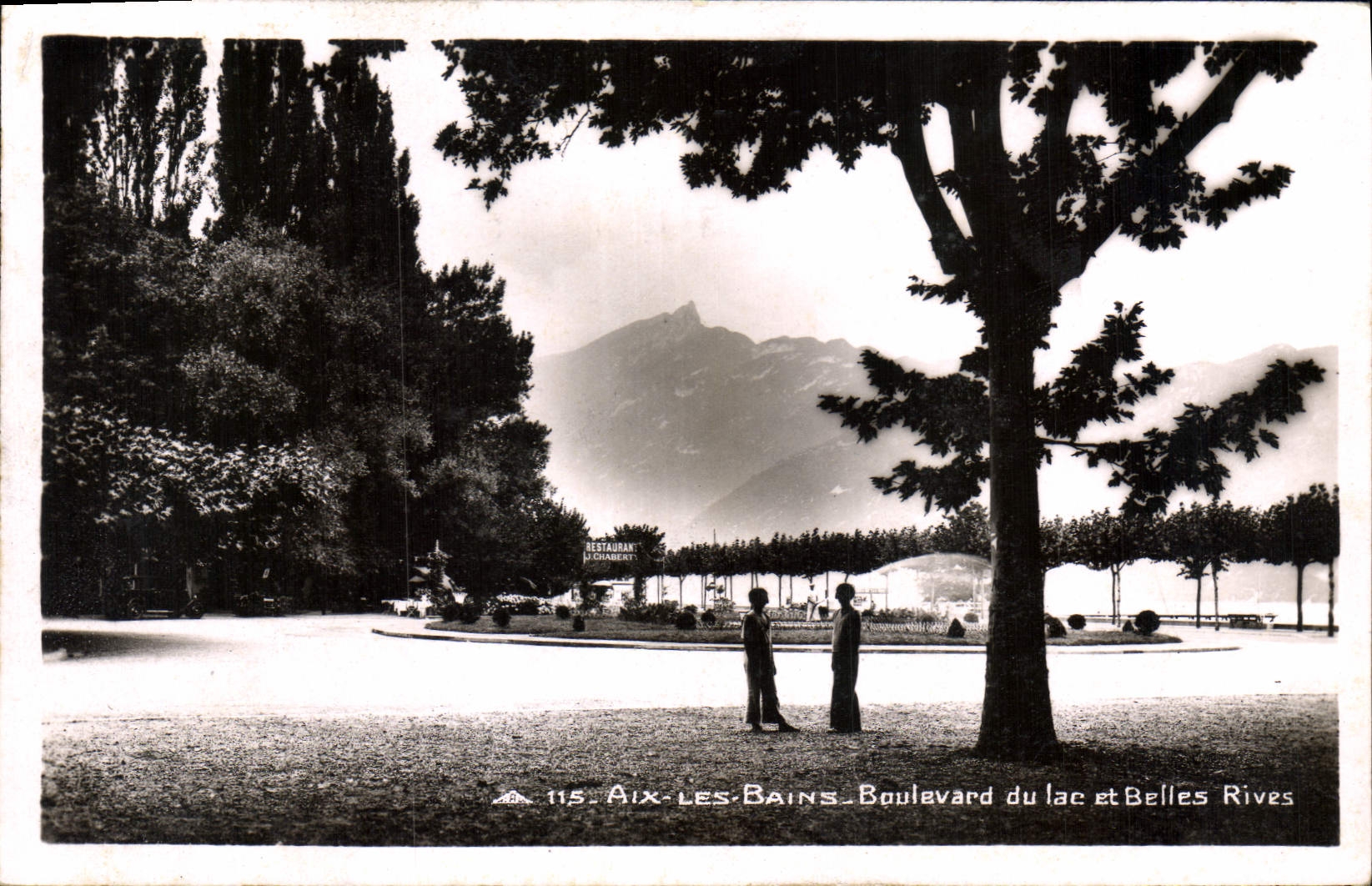 CPA Aix les Bains Boulevard du lac et Belles Rives