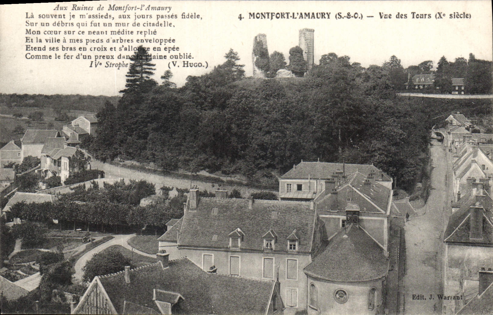 CPA Montfort L'Amaury S & O Vue des Tours