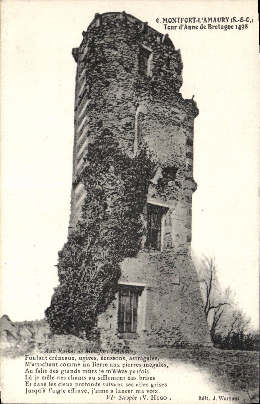 CPA Montfort L'Amaury S & O Tour d'Anne de Bretagne 1498