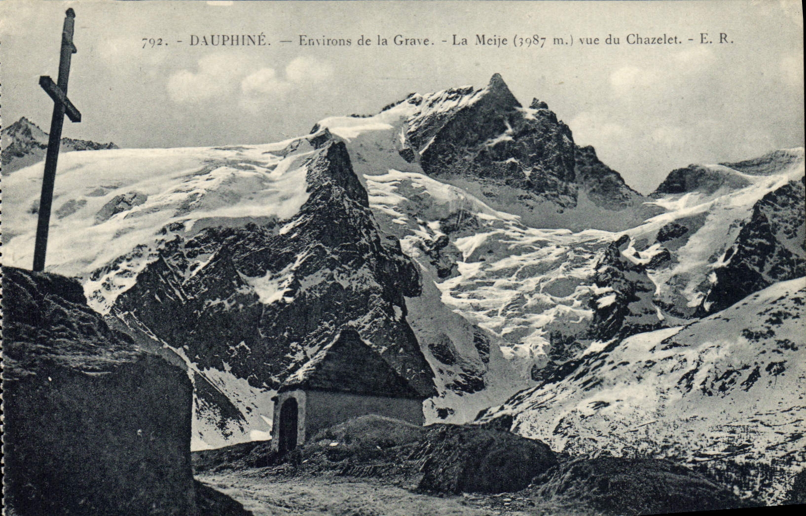 CPA Dauphine Environs de la Grave La Meije vue du Chazelet 