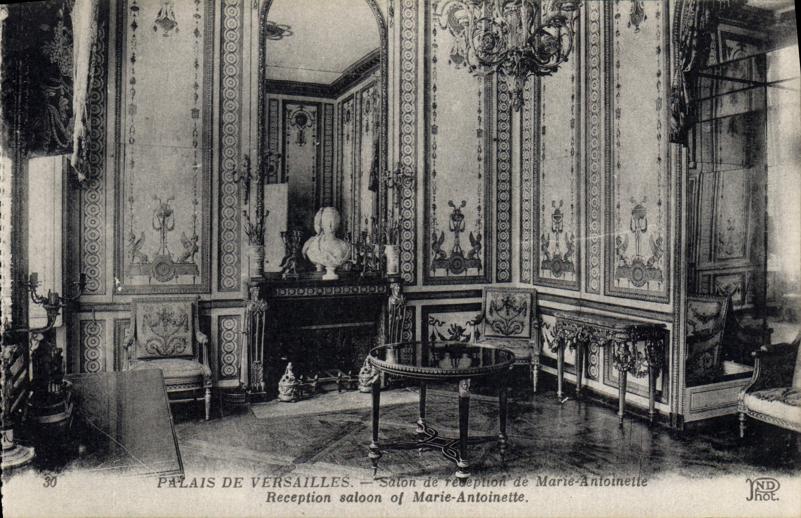 CPA Palais de Versailles Salon de reception de Marie Antoinette 