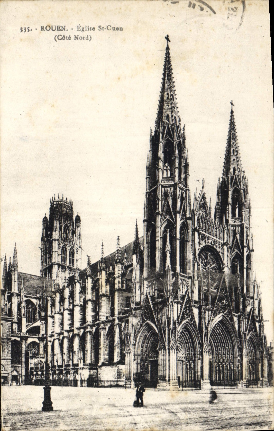 CPA Rouen Eglise St Cuen Cote Nord 