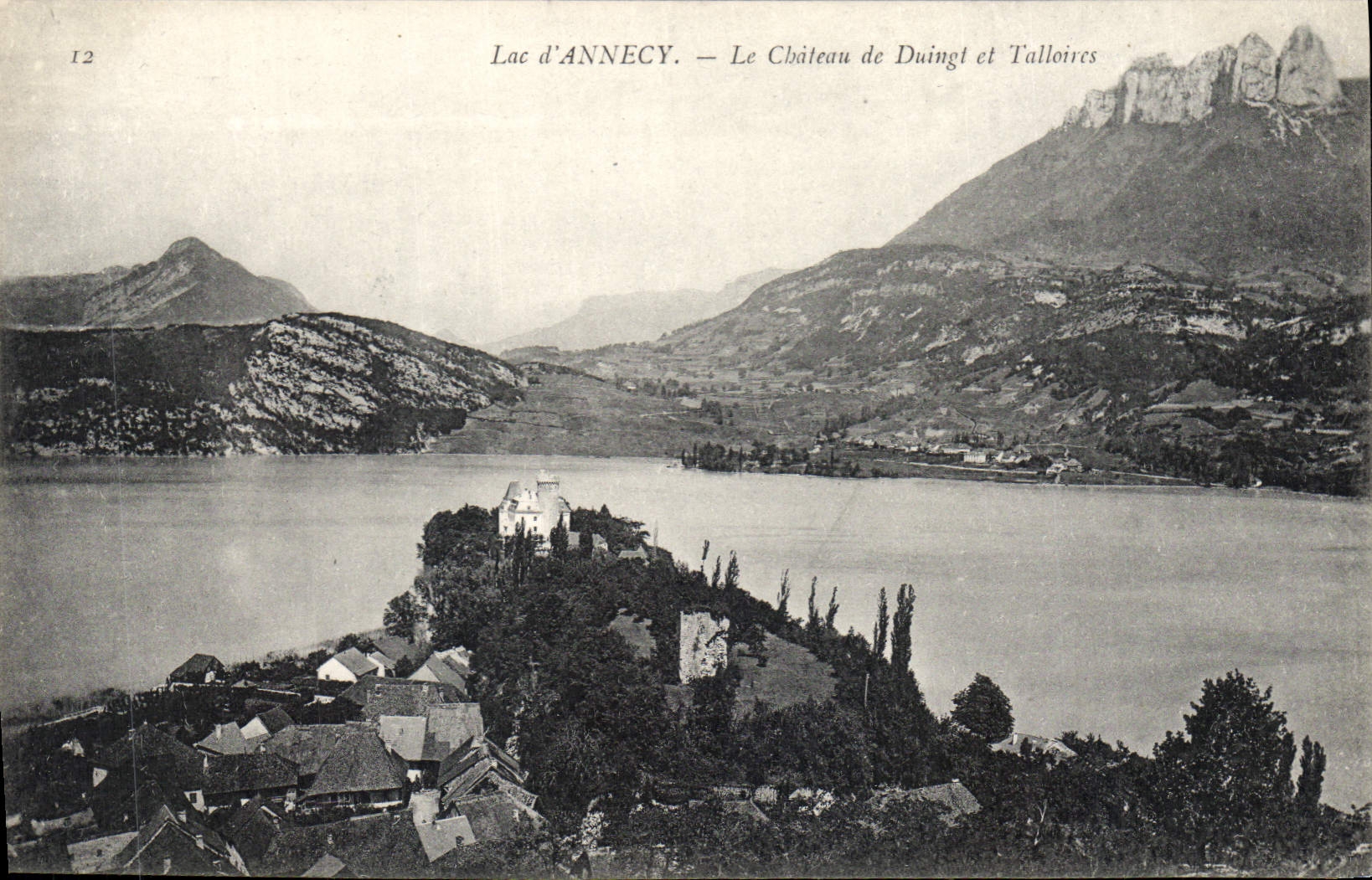 CPA Lac d'Annecy Le Chateau de Duingt et Talloires 