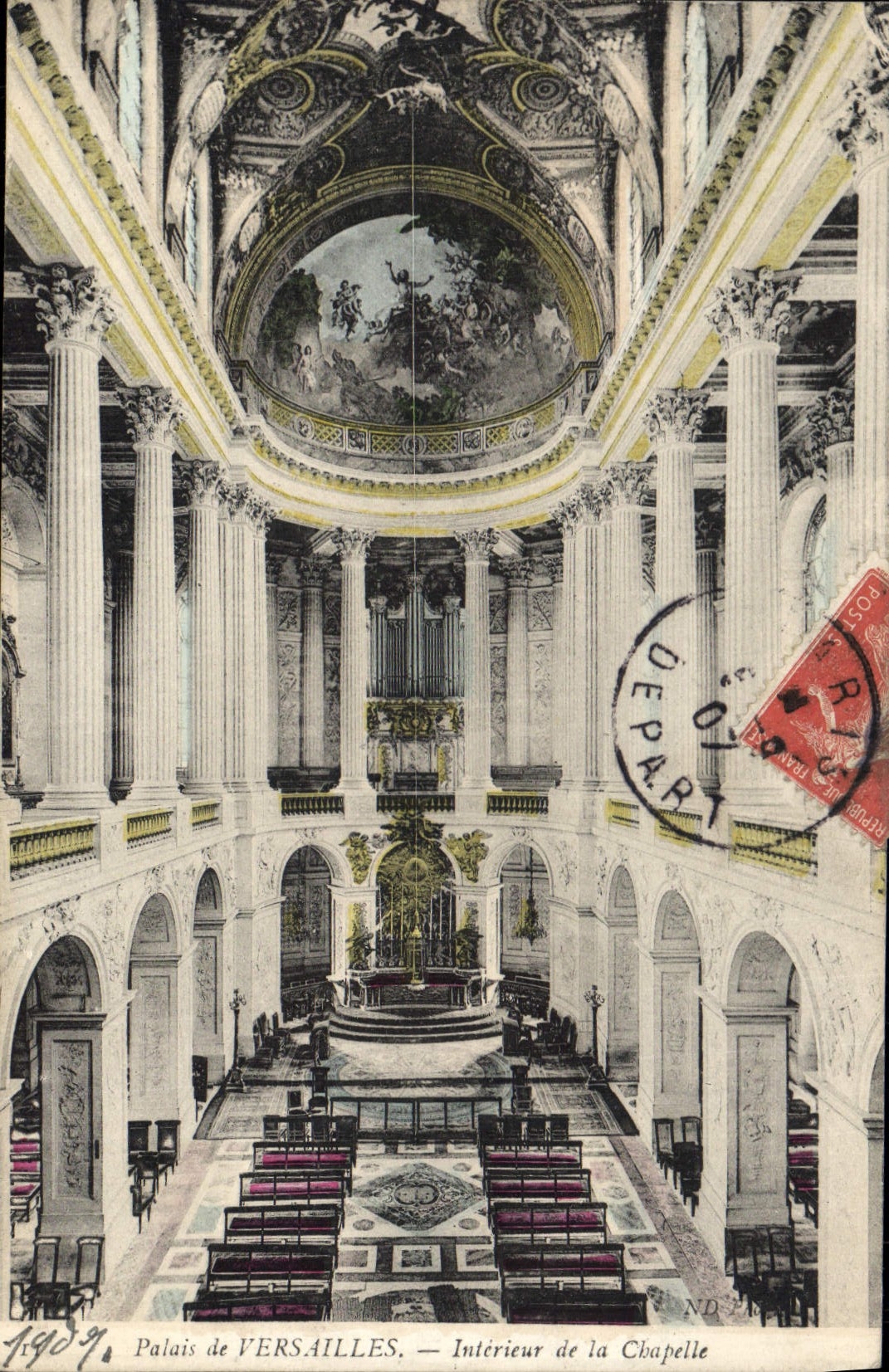 CPA Palais de Versailles Interieur de la Chapelle 