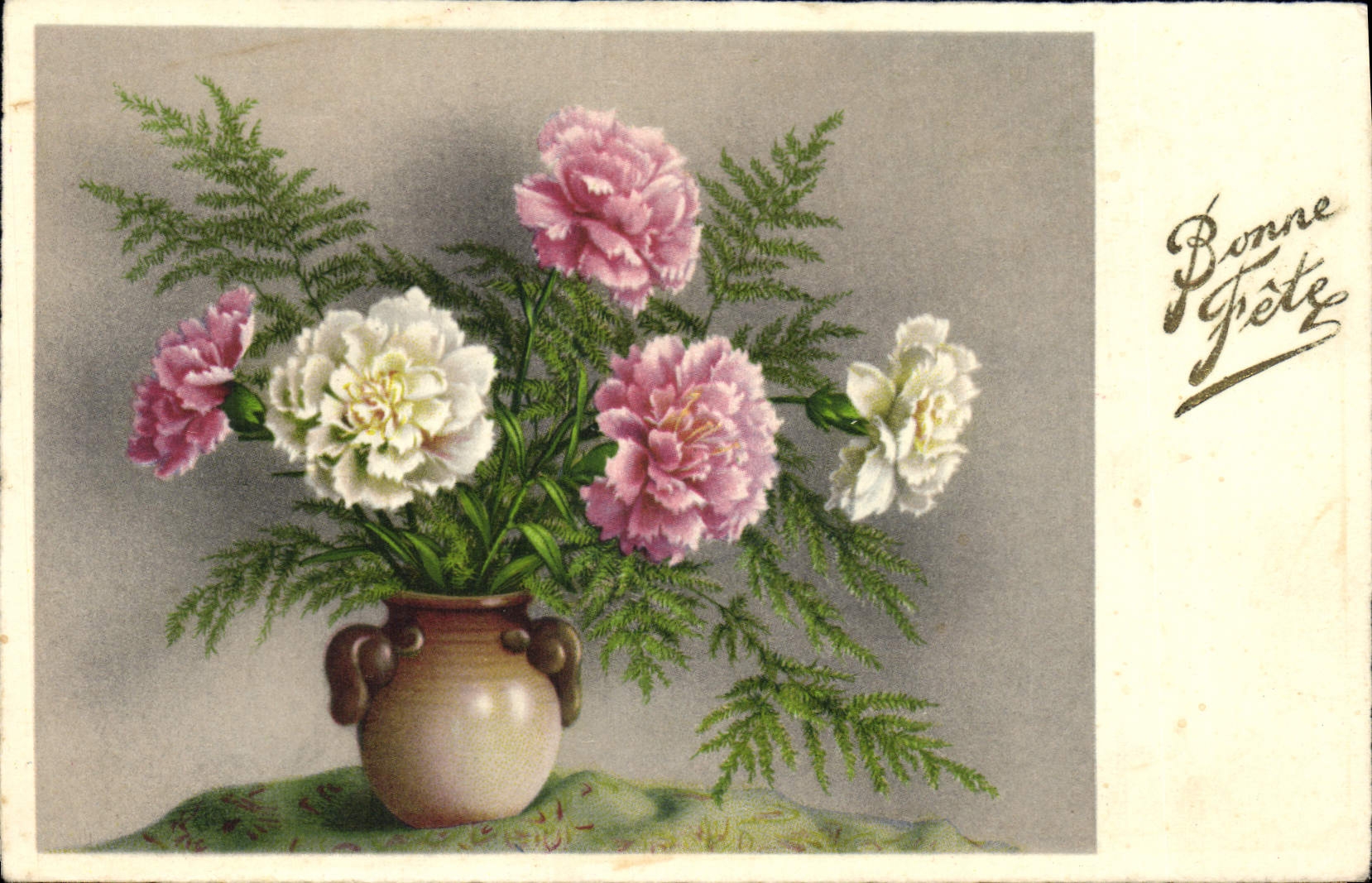CPA Bonne Fete Fleurs