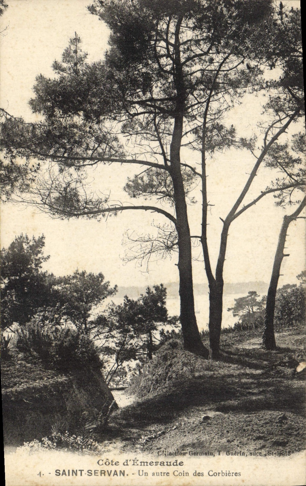 CPA Cote d'Emeraude Saint Servan Un autre Coin des Corbieres