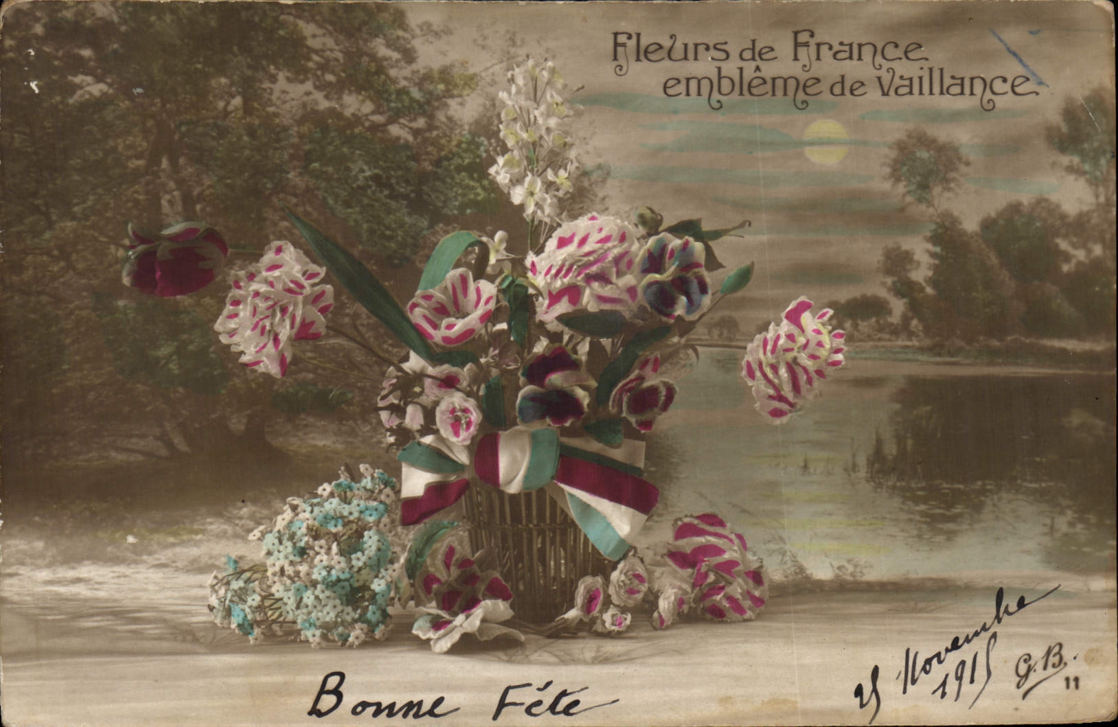 CPA Bonne Fete Fleurs