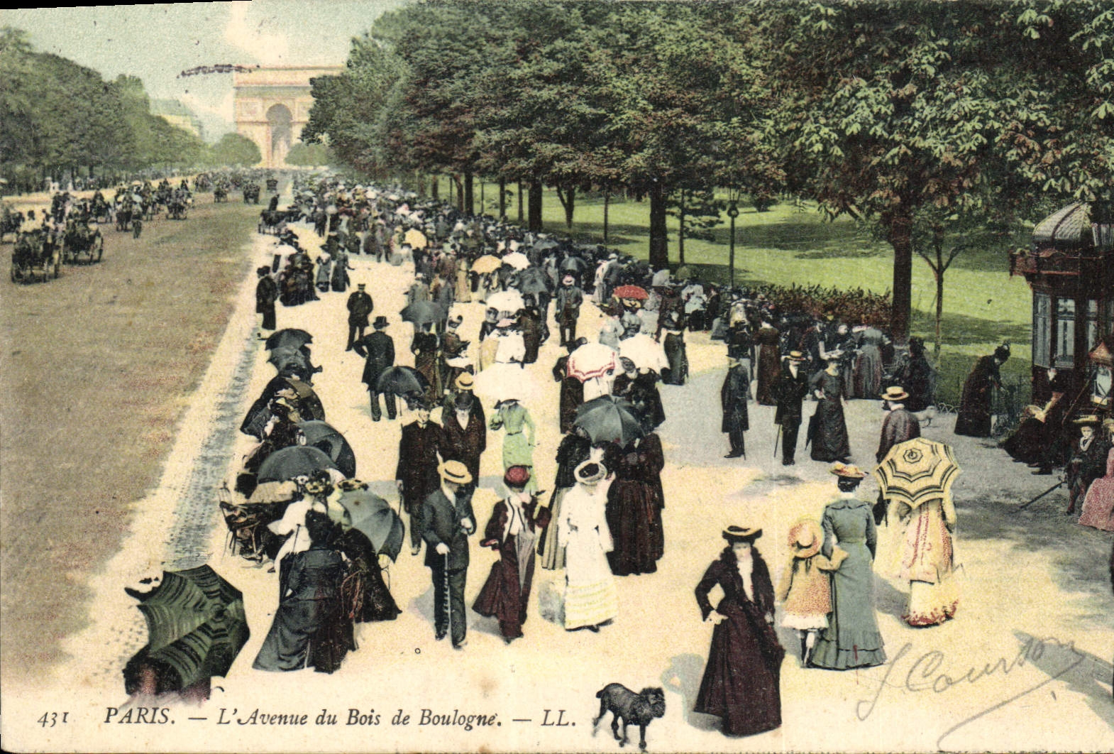 CPA Paris L'Avenue du Bois de Boulogne