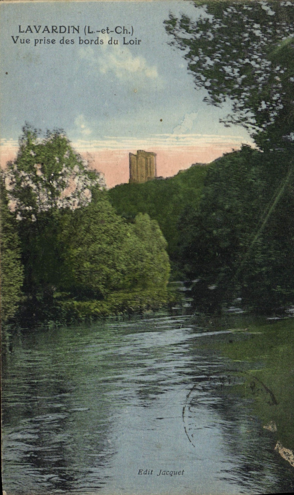 CPA Lavardin L et Ch Vue prise des bords du Loir 