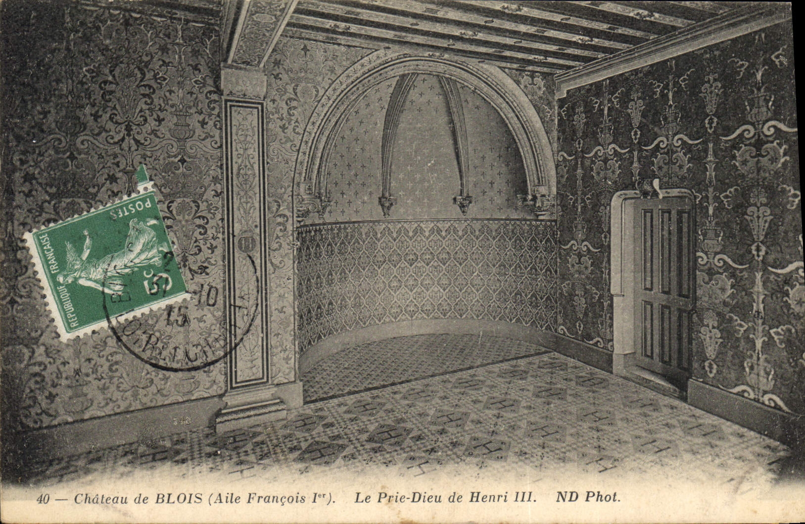 CPA Chateau de Blois Le Prie Dieu de Henri III