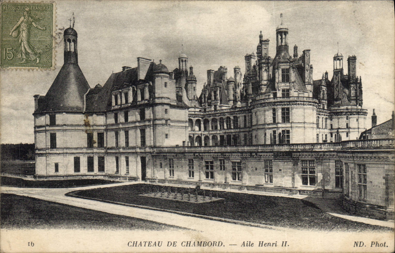 CPA Chateau de Chambord Aile Henrin II 