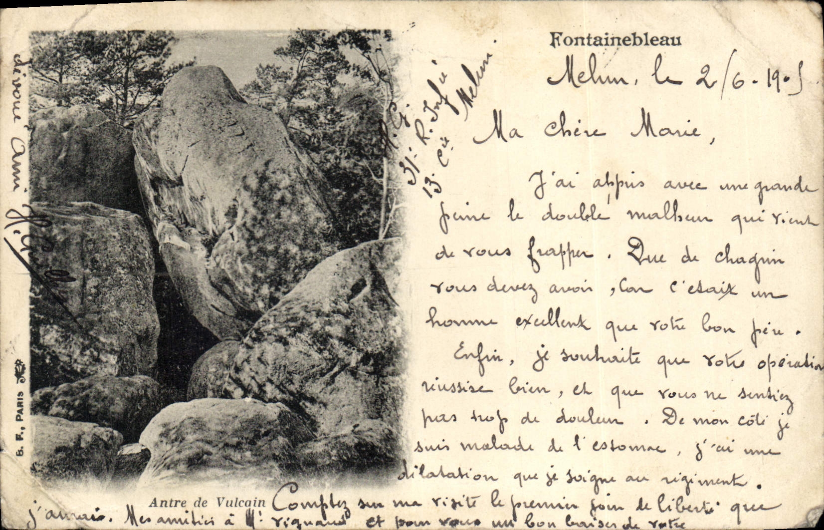 CPA Fontainebleau Antre de Vulcain 