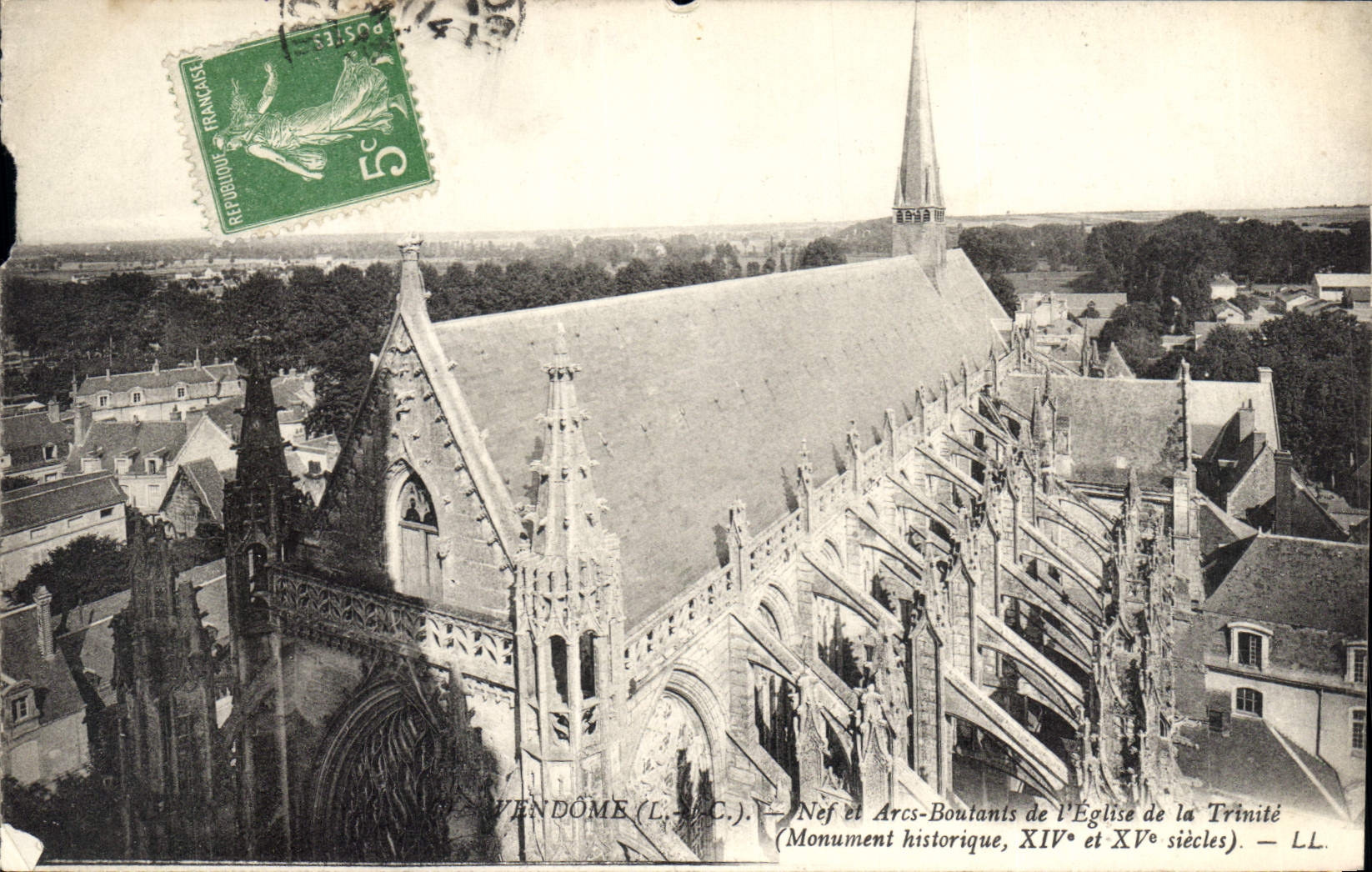 CPA Vendome Nef et Arcs Boutants de l'Eglise da la Trinite