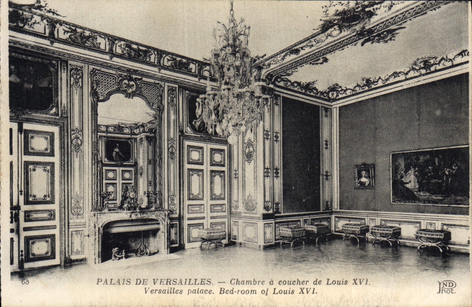CPA Palais de Versailles Chambre a coucher de Louis XVI 